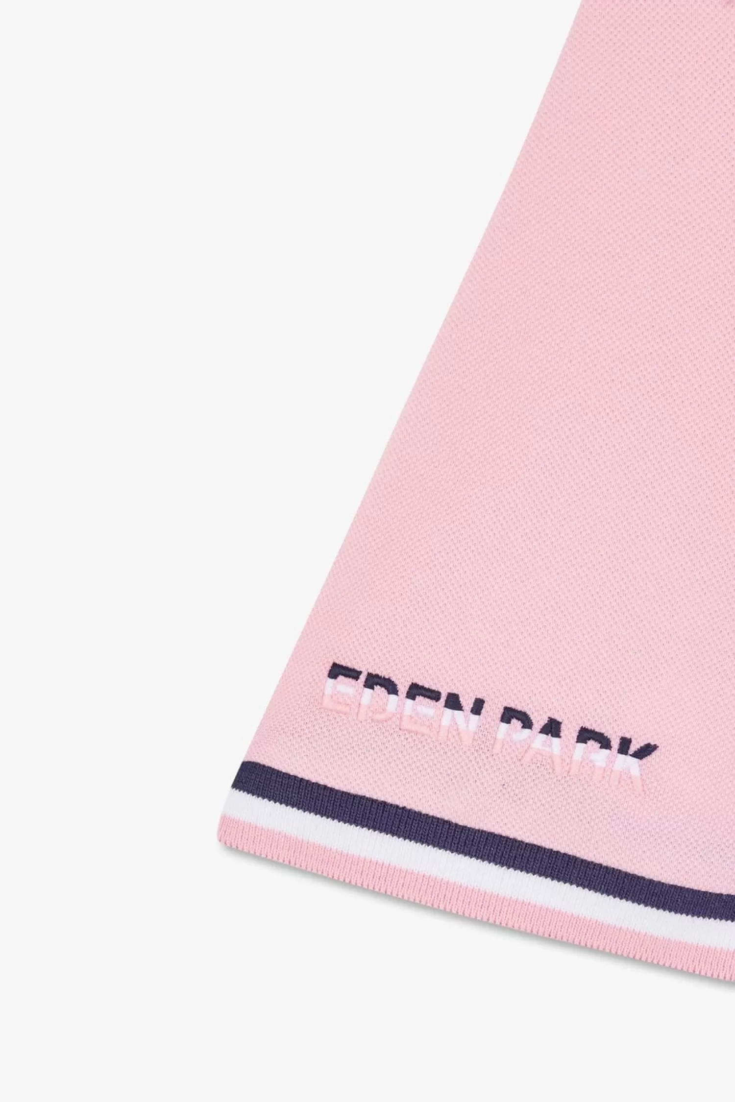 Eden Park Polo Colorblock Rose En Coton Pique A Broderie Xv De France-Homme Polos