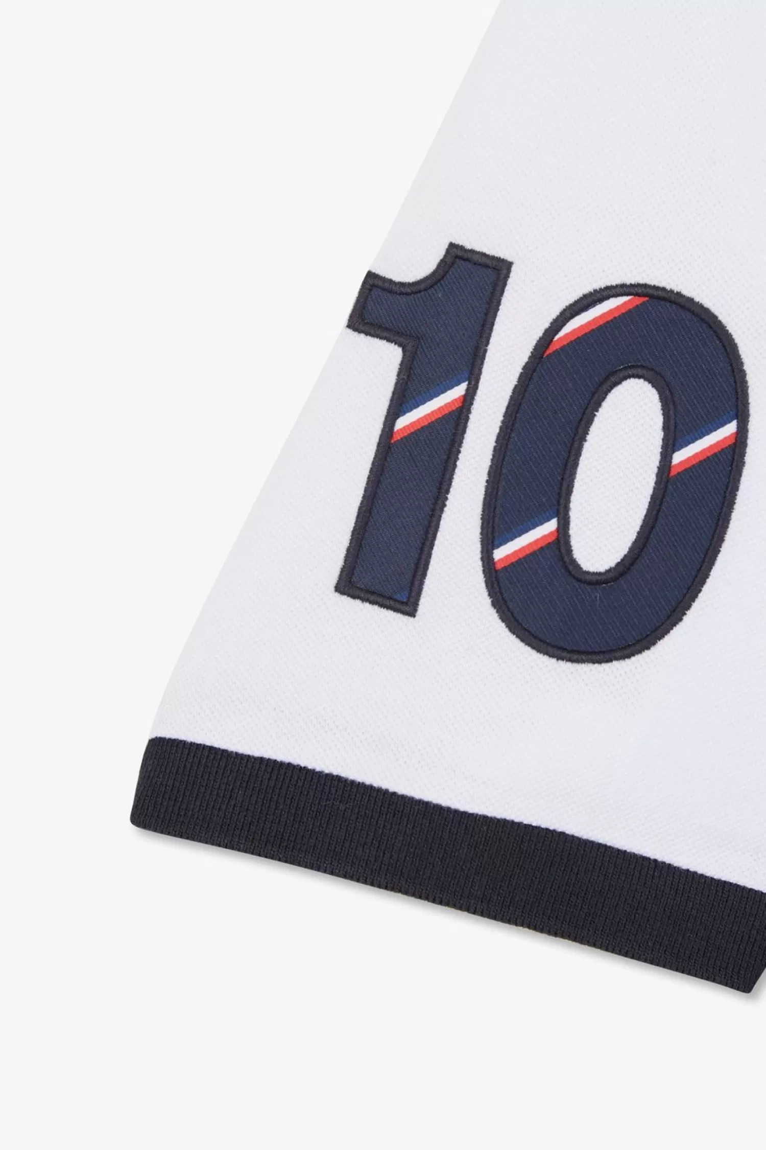 Eden Park Polo Colorblock Rouge En Coton Pique A Broderie Xv De France-Homme Polos