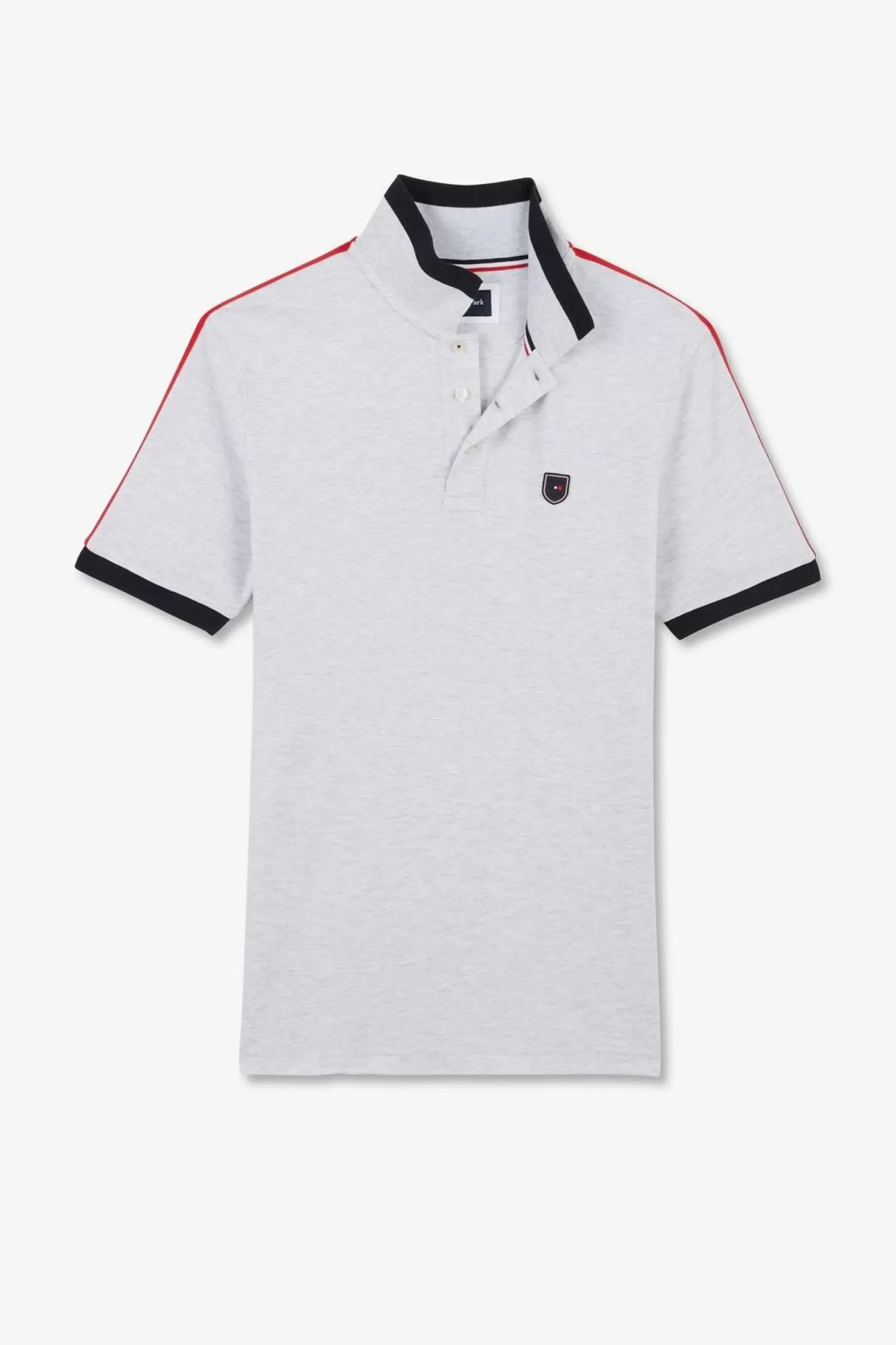 Eden Park Polo Gris Chine Manches Courtes-Homme Polos