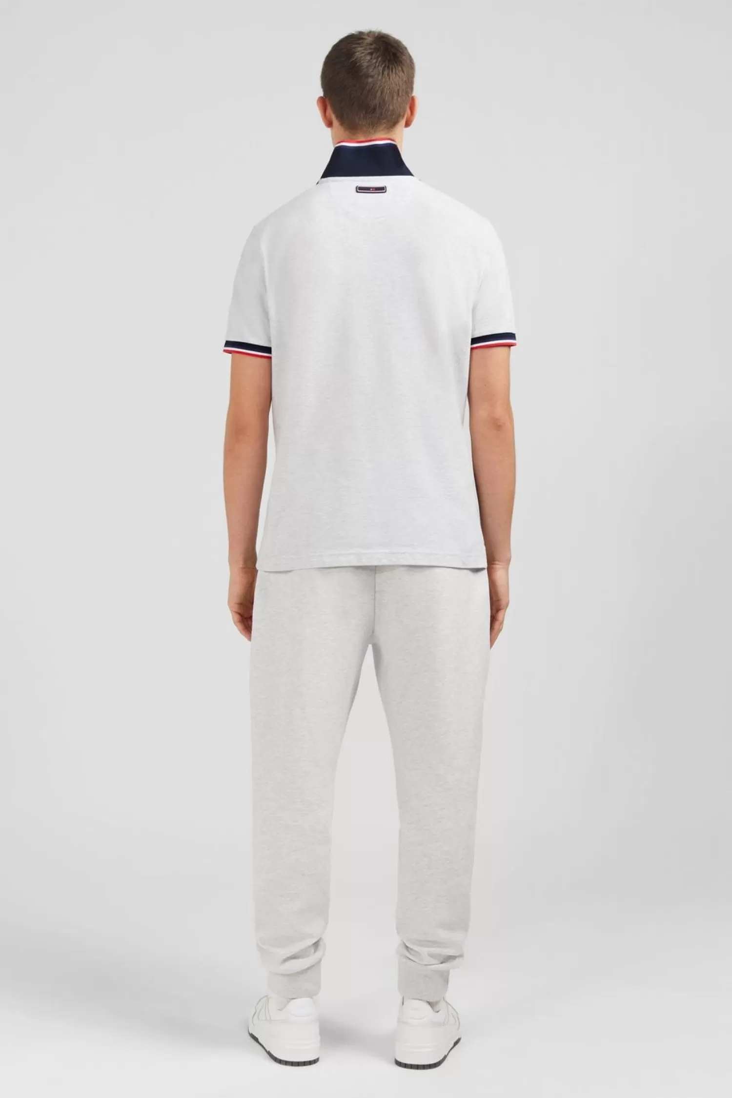 Eden Park Polo Gris Colorblock Manches Courtes-Homme Polos