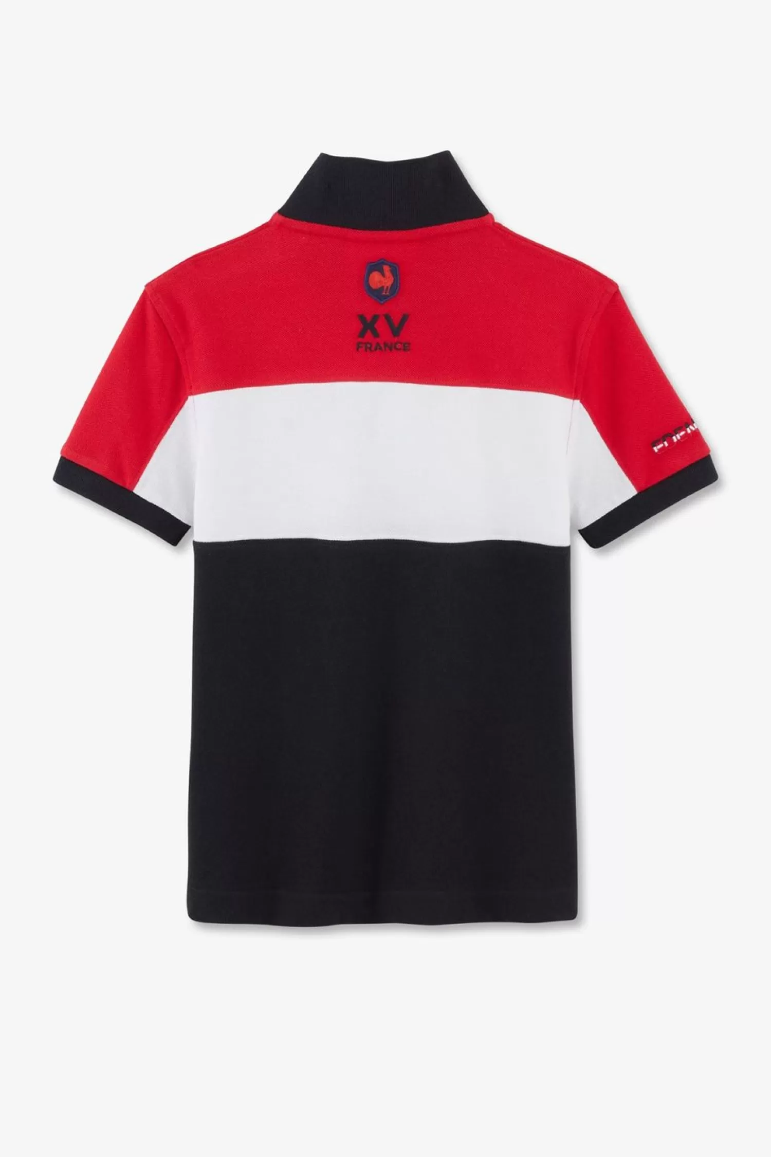 Eden Park Polo Manches Courtes Tricolore Xv De France En Pique Coton-Enfant Enfant
