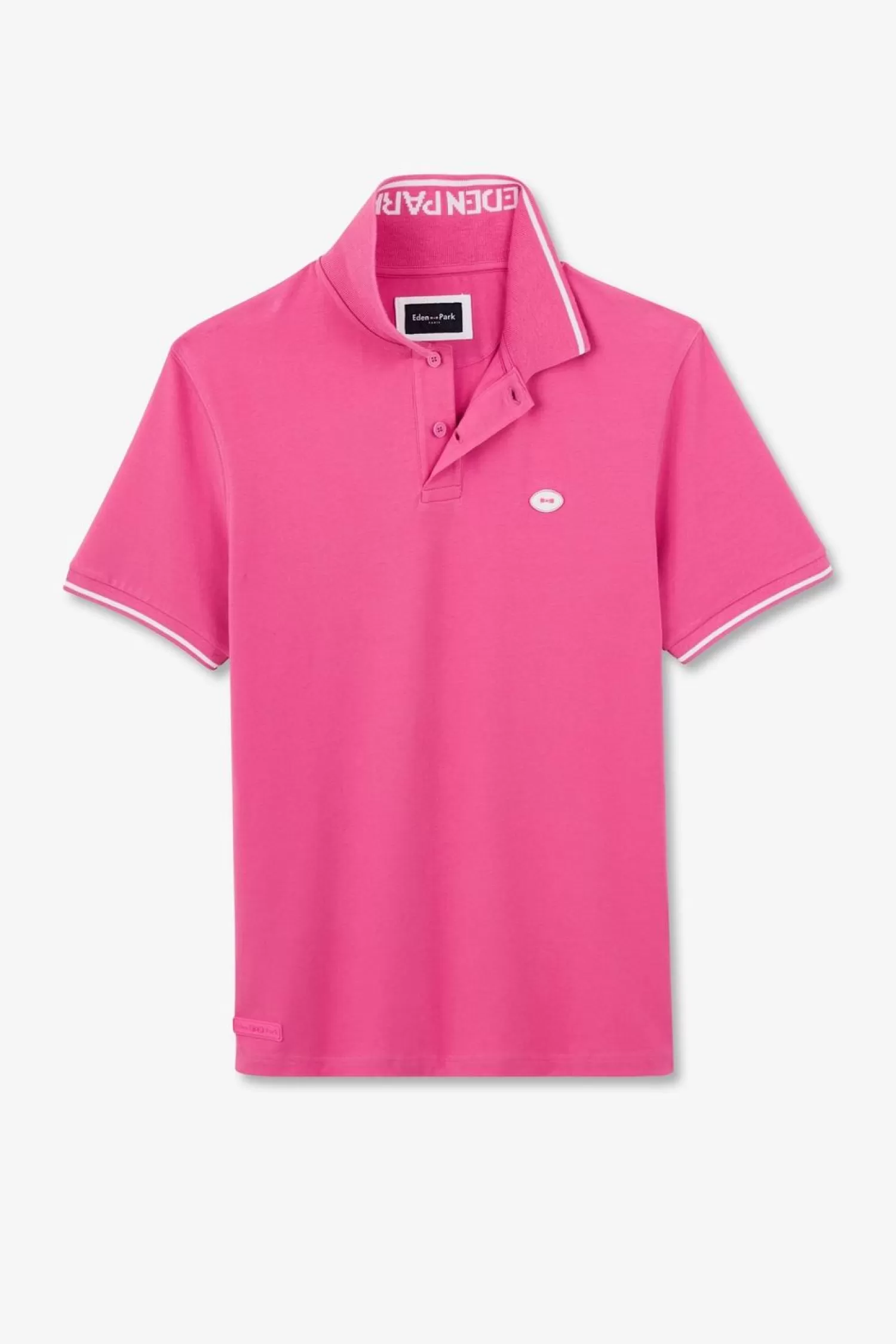 Eden Park Polo Rose A Manches Courtes-Homme Polos