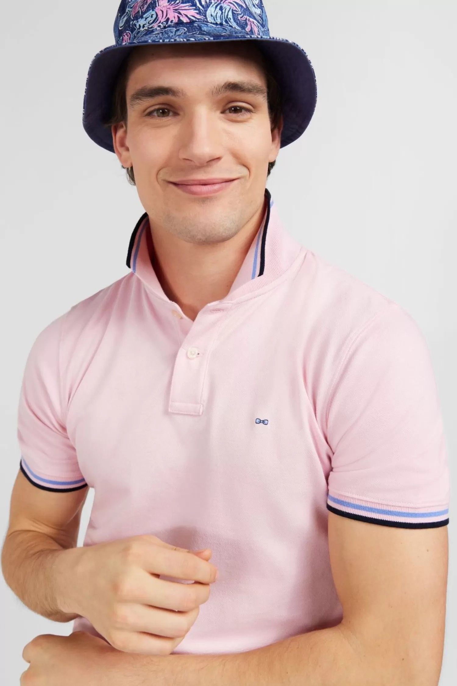 Eden Park Polo Rose En Coton Pima-Homme Polos