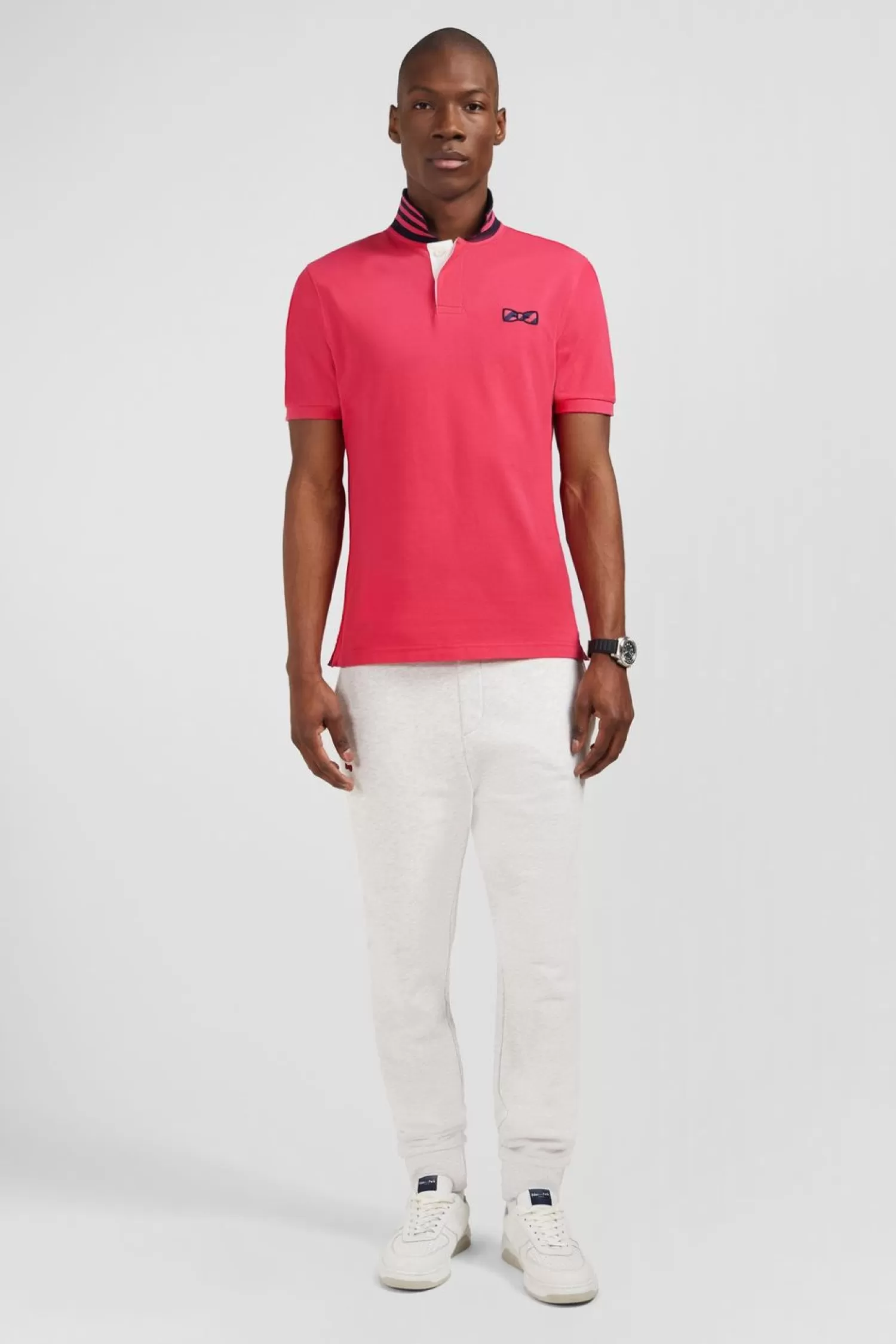 Eden Park Polo Rose Fuschia A Manches Courtes-Homme Polos