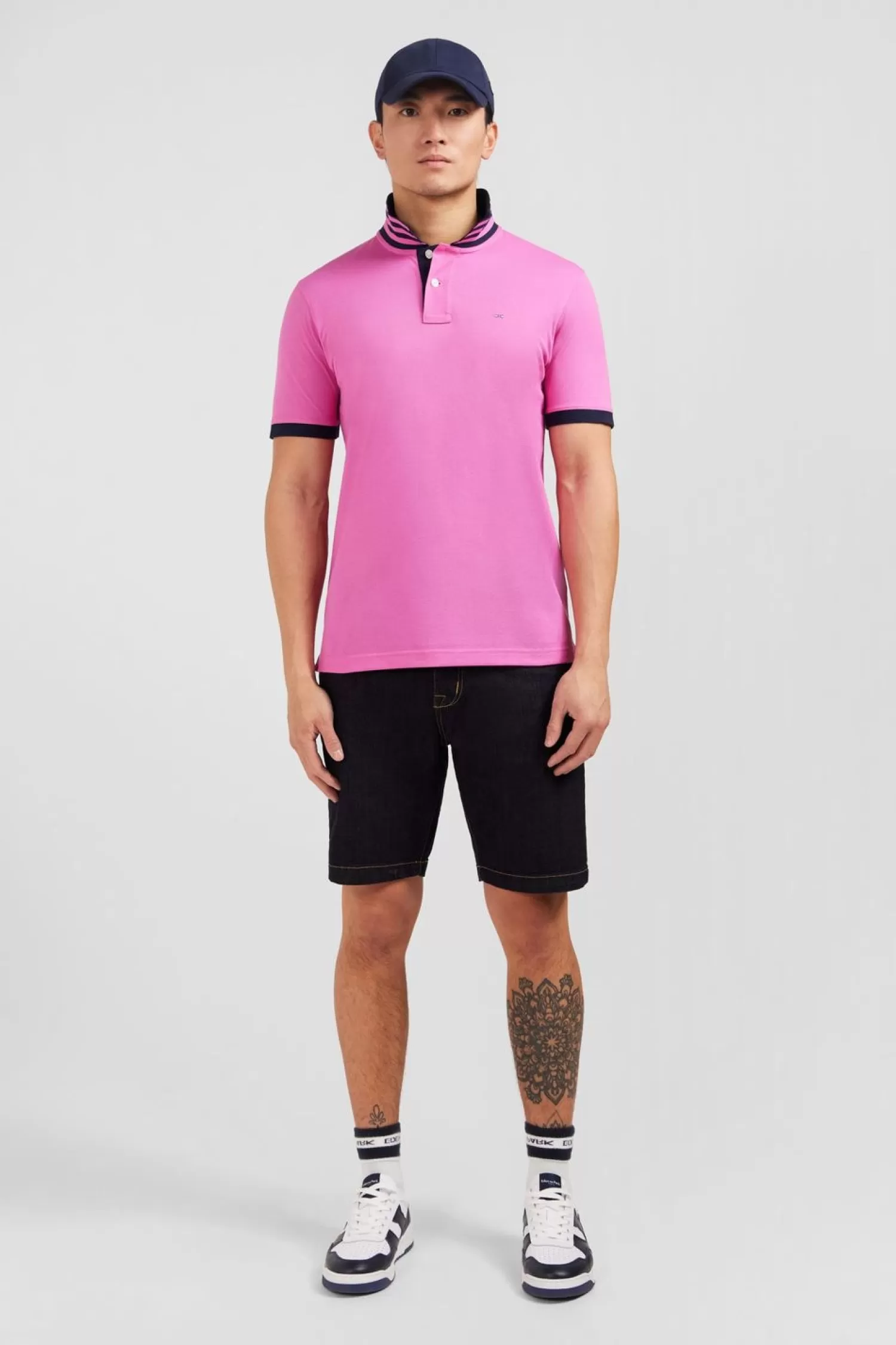 Eden Park Polo Rose Manches Courtes-Homme Polos