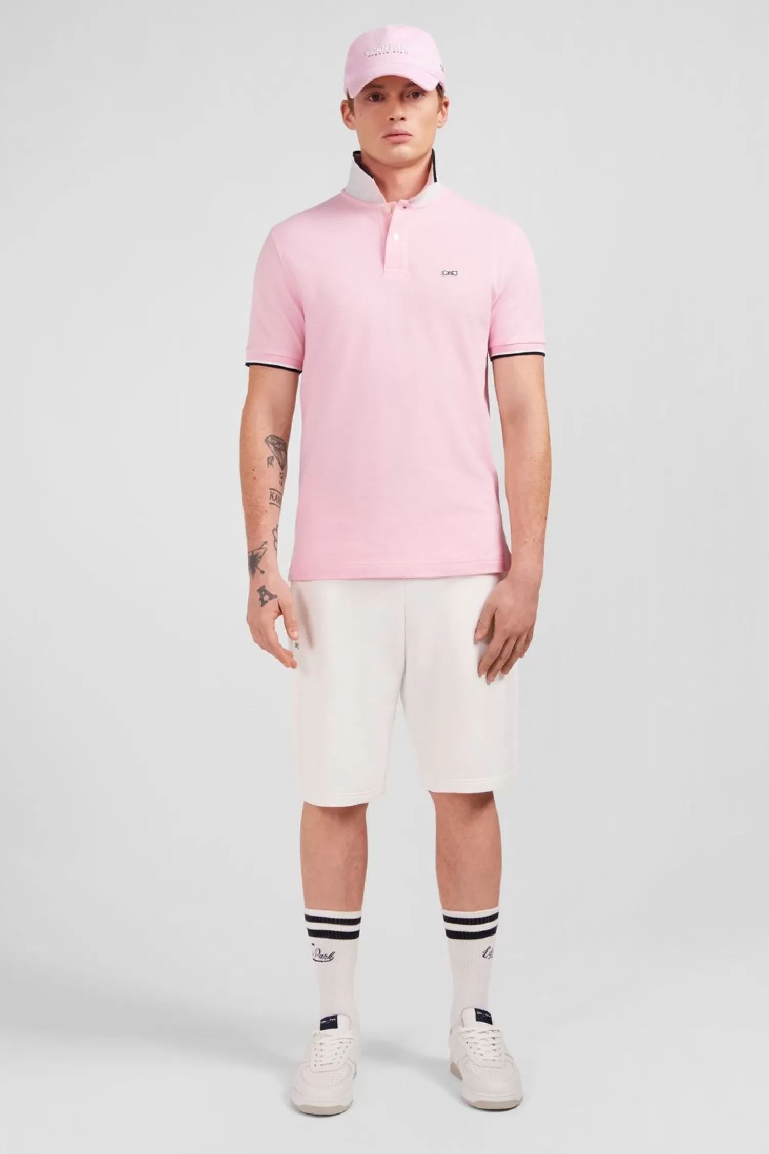 Eden Park Polo Rose Manches Courtes Uni-Homme Polos