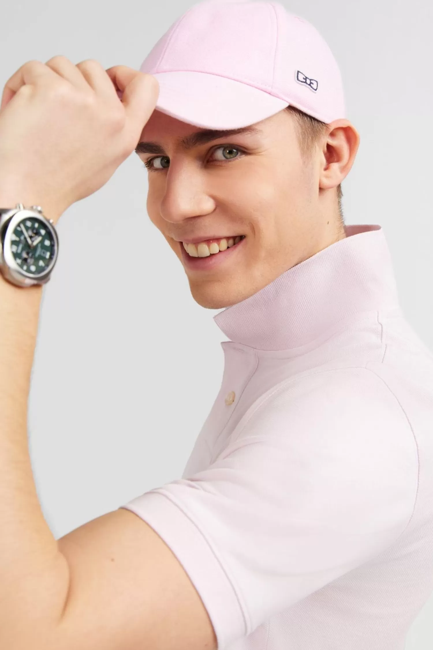 Eden Park Polo Rose Uni A Manches Courtes-Homme Polos