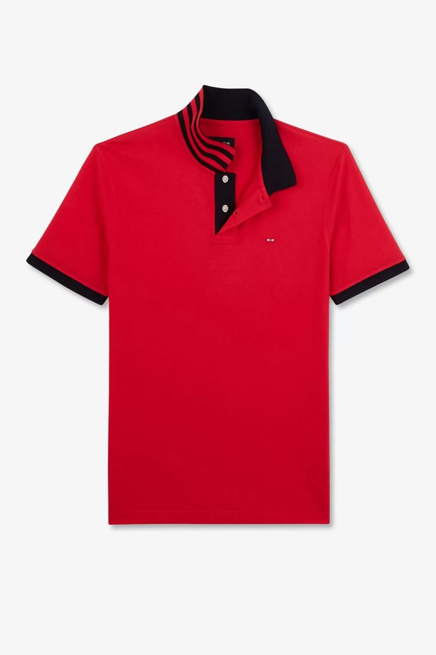 Eden Park Polo Rouge Manches Courtes-Homme Polos