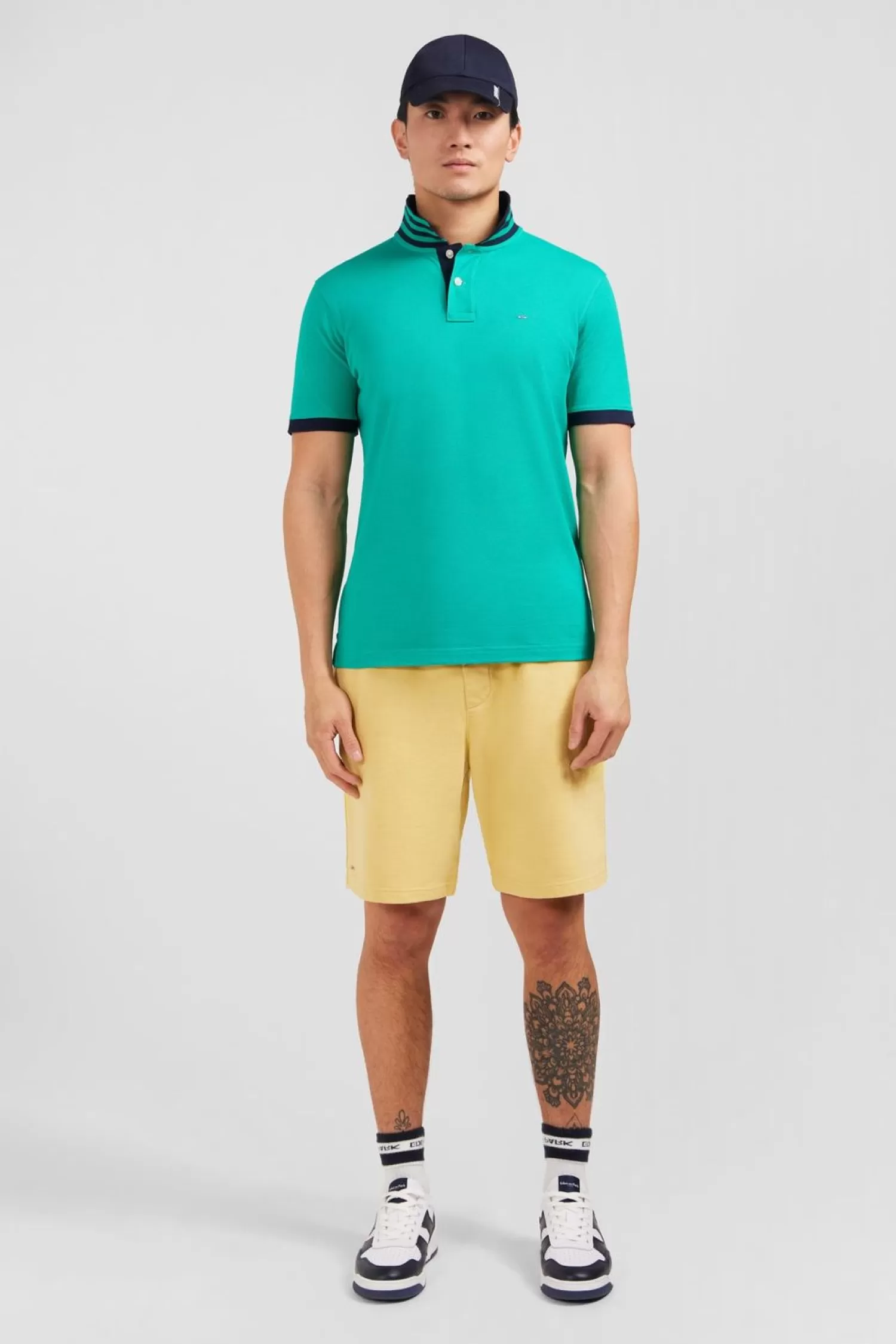 Eden Park Polo Vert Manches Courtes-Homme Polos