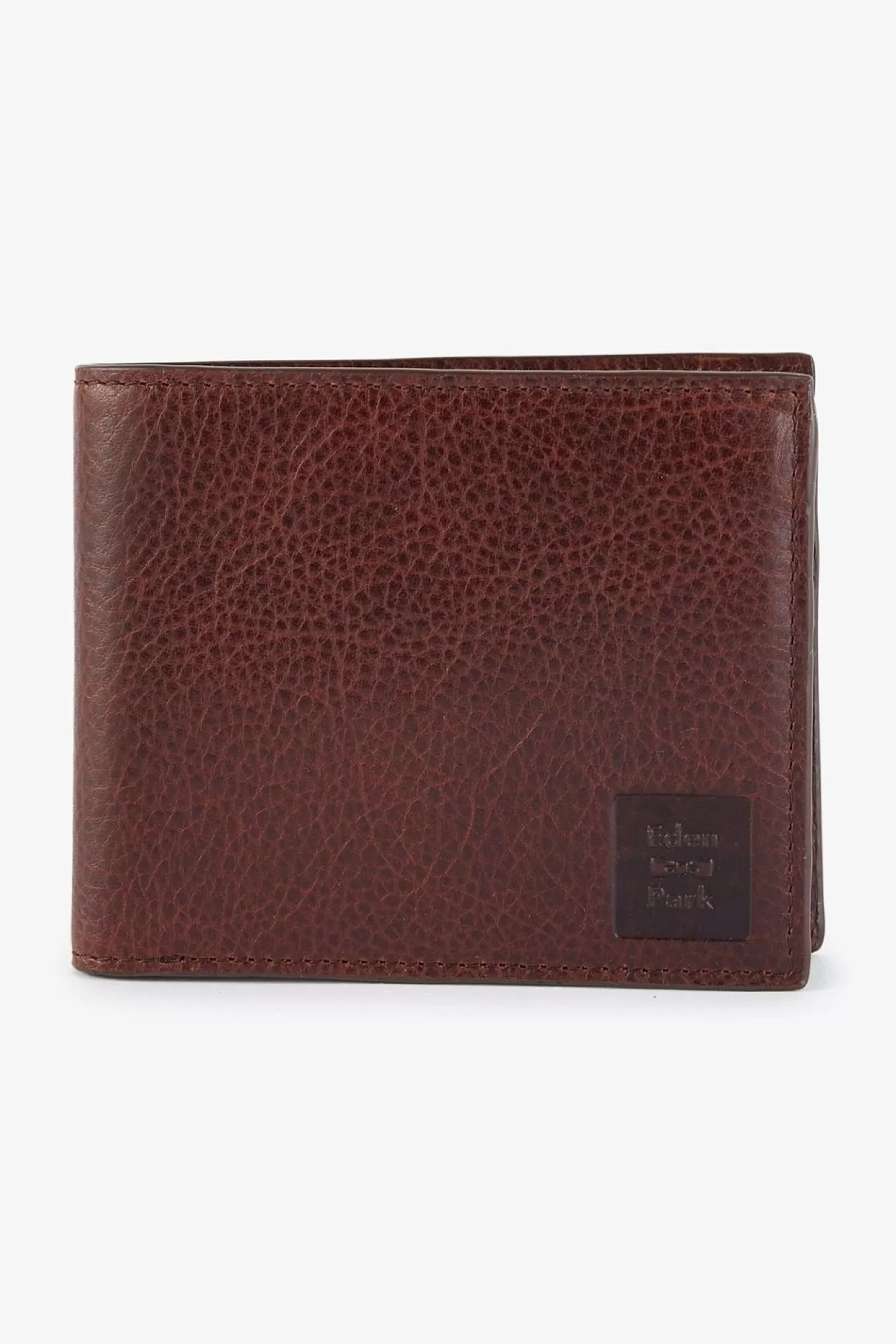 Eden Park Porte Feuille En Cuir Marron Fonce-Homme Portefeuilles