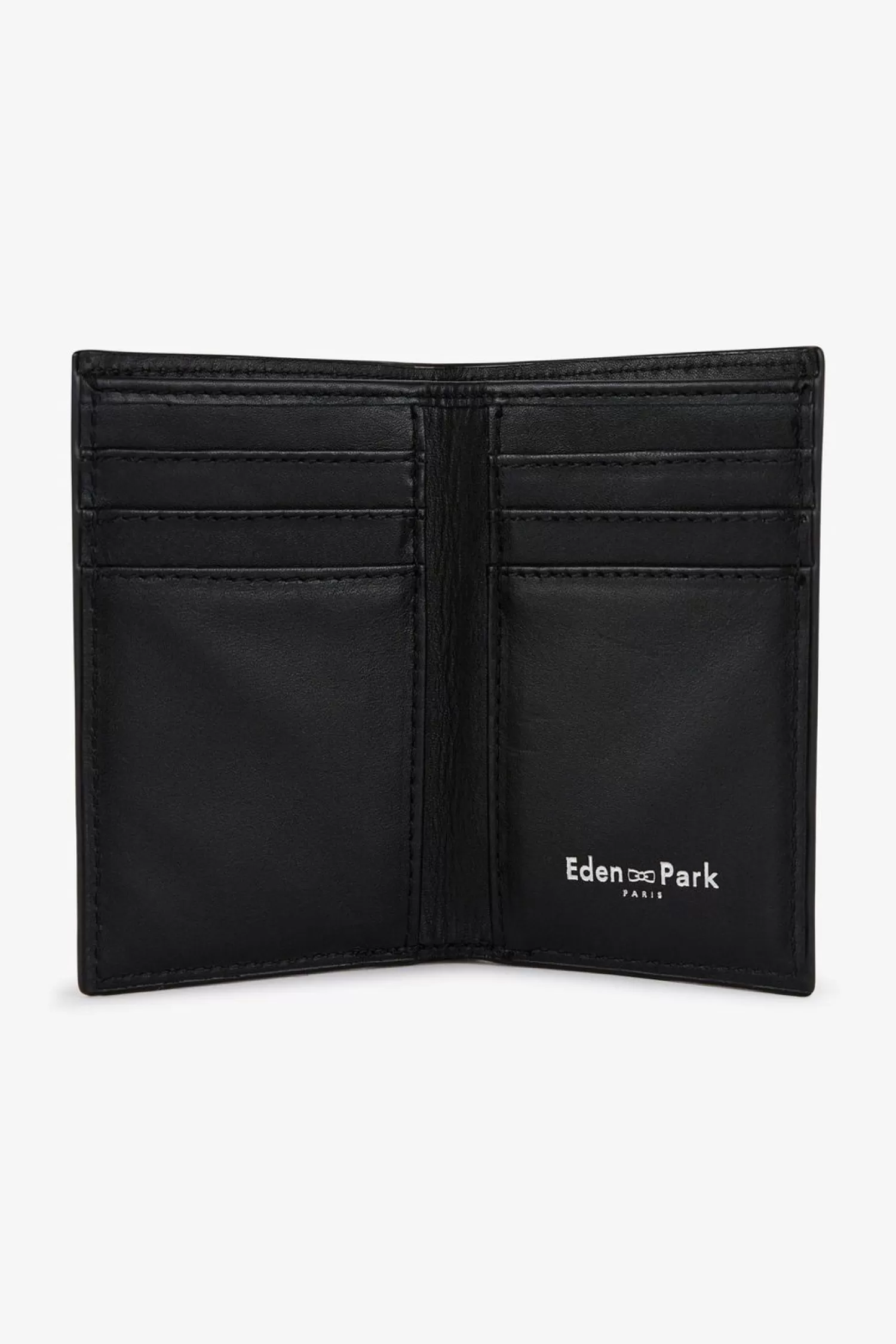 Eden Park Porte Feuille Noir En Cuir-Homme Portefeuilles