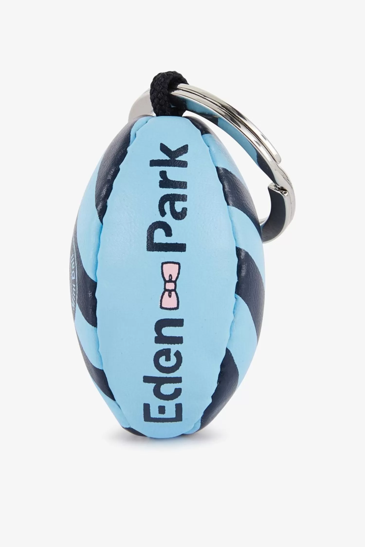 Eden Park Porte-Cles Ballon De Rugby Bleu Cercle Et Serigraphie-Homme Portes-Clefs