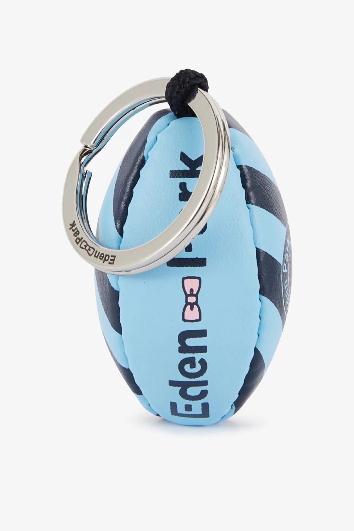 Eden Park Porte-Cles Ballon De Rugby Bleu Cercle Et Serigraphie-Homme Portes-Clefs