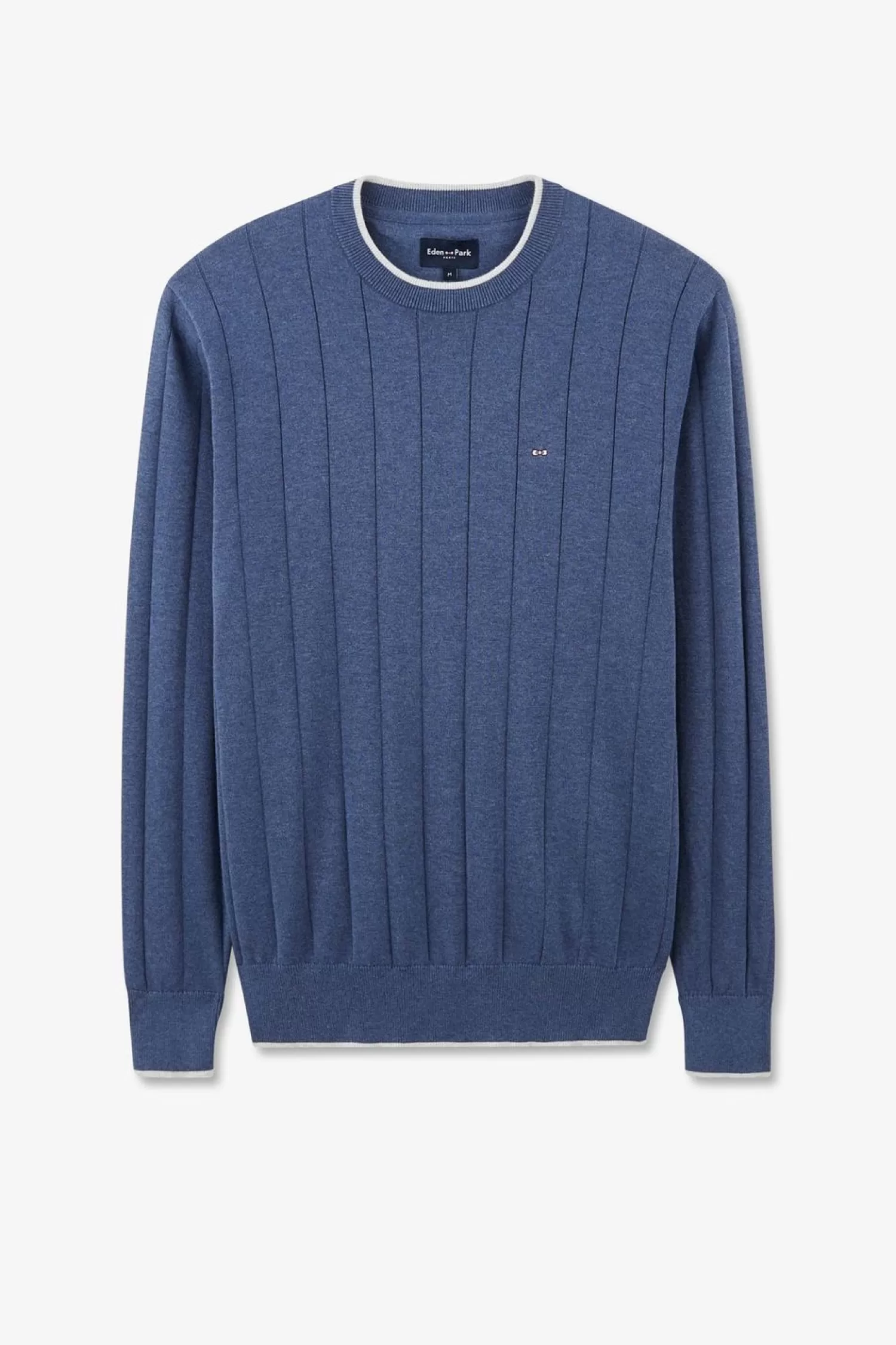 Eden Park Pull Bleu Maille Fantaisie-Homme Pulls