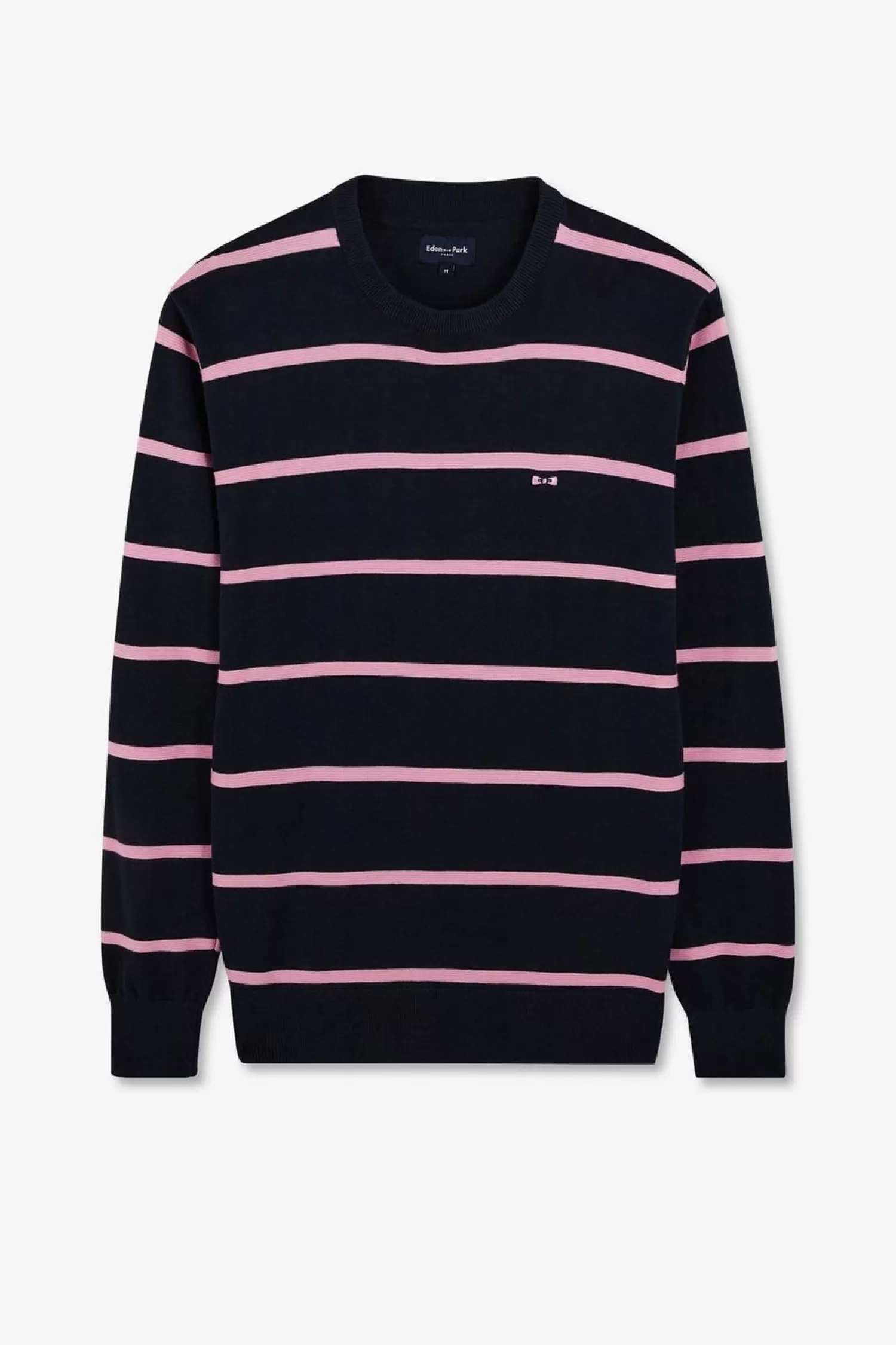 Eden Park Pull Bleu Marine Raye-Homme Pulls