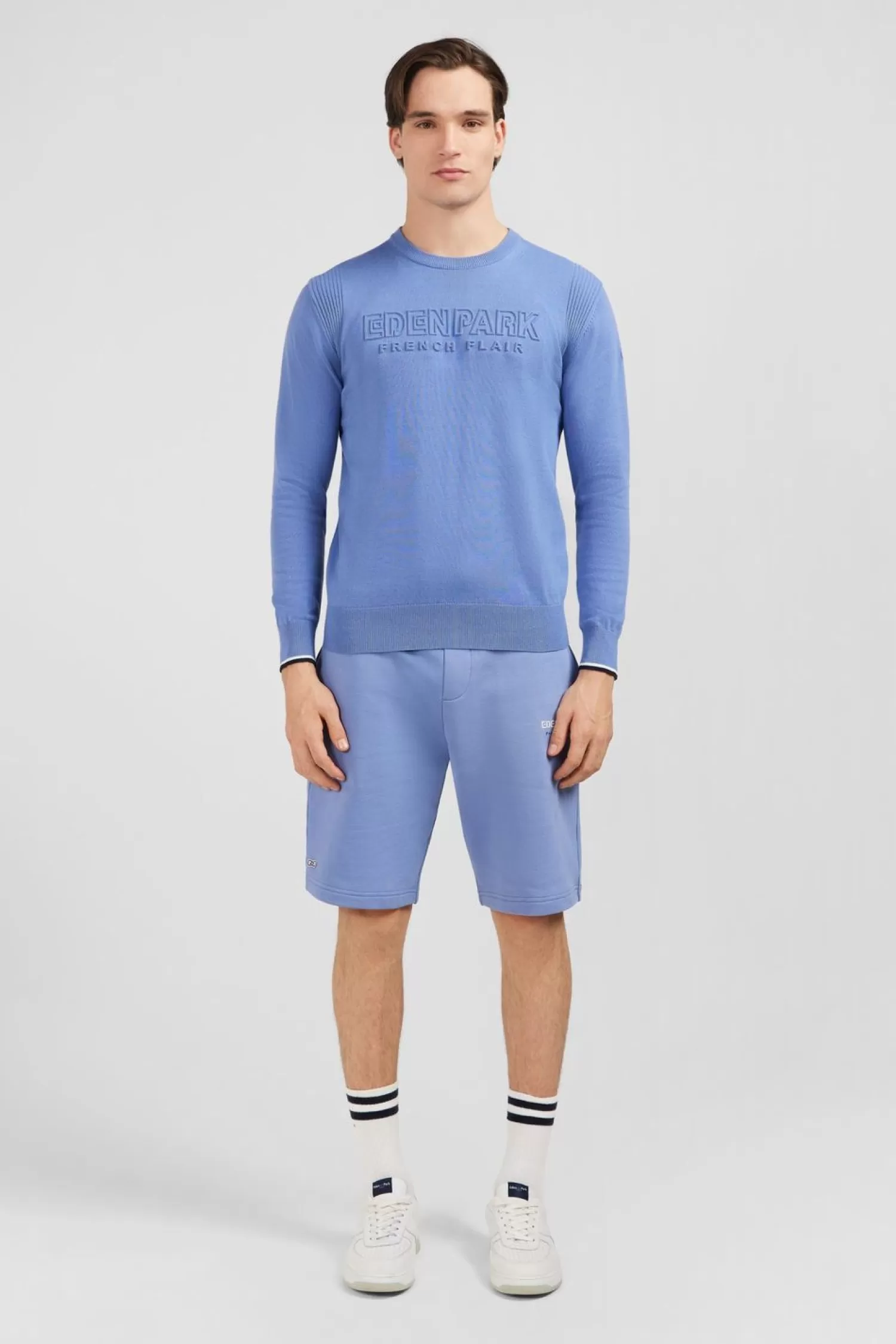 Eden Park Pull Bleu Uni-Homme Pulls