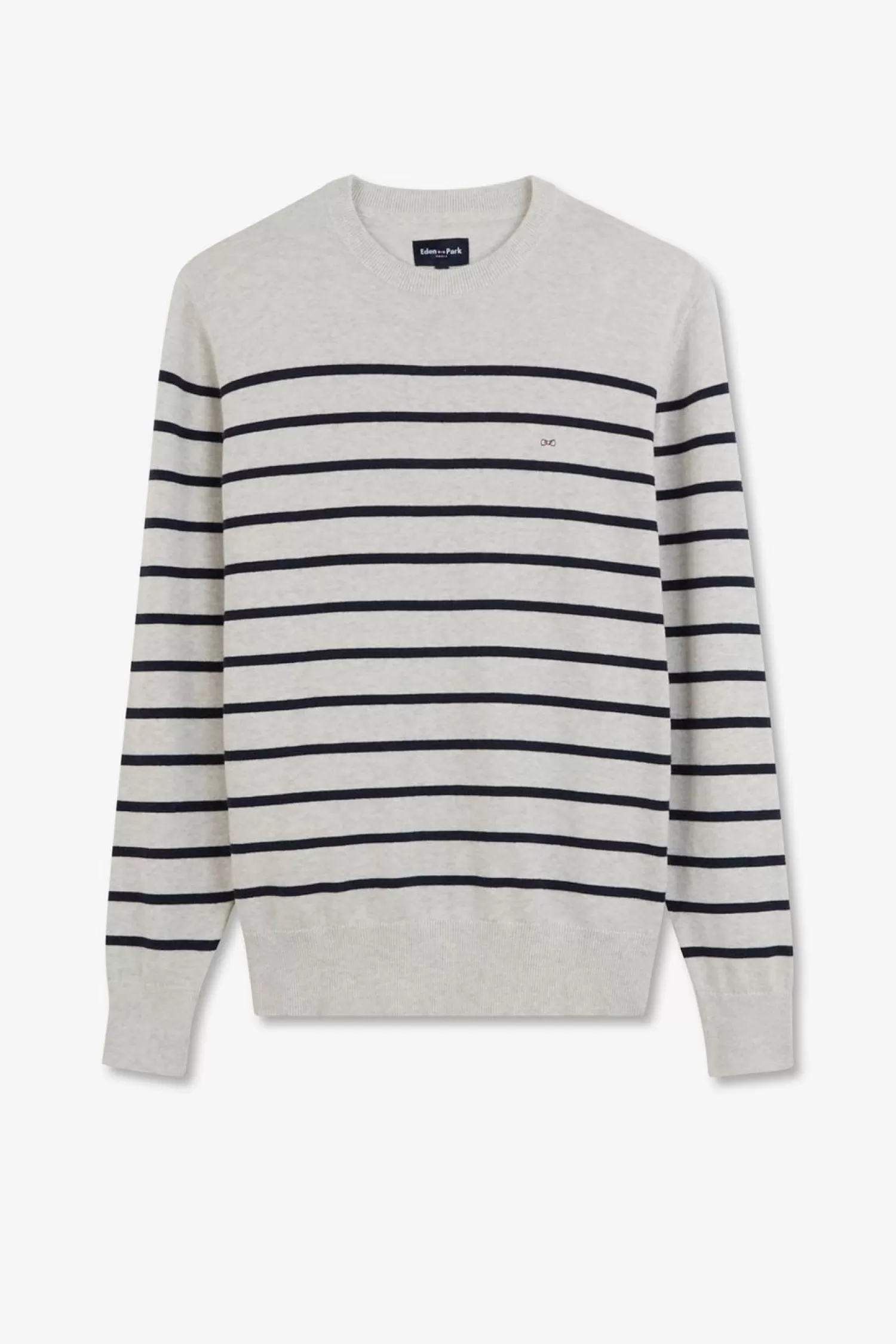 Eden Park Pull Gris A Rayures-Homme Pulls