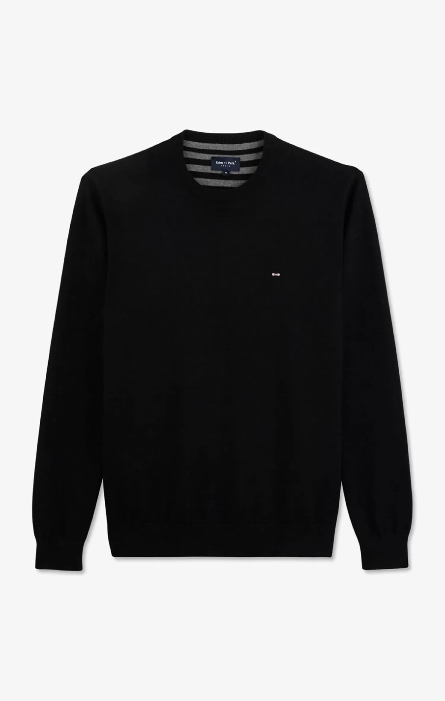 Eden Park Pull Noir A Col Rond En Coton-Homme Pulls