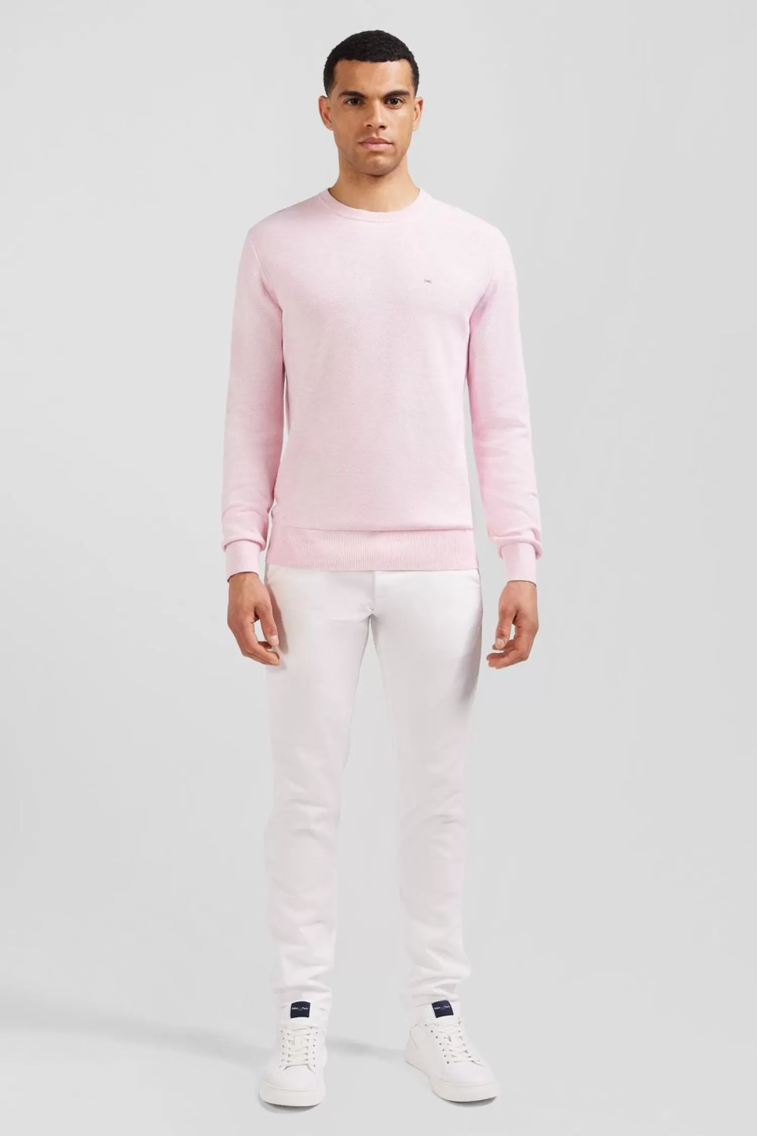 Eden Park Pull Rose En Maille Fantaisie-Homme Pulls