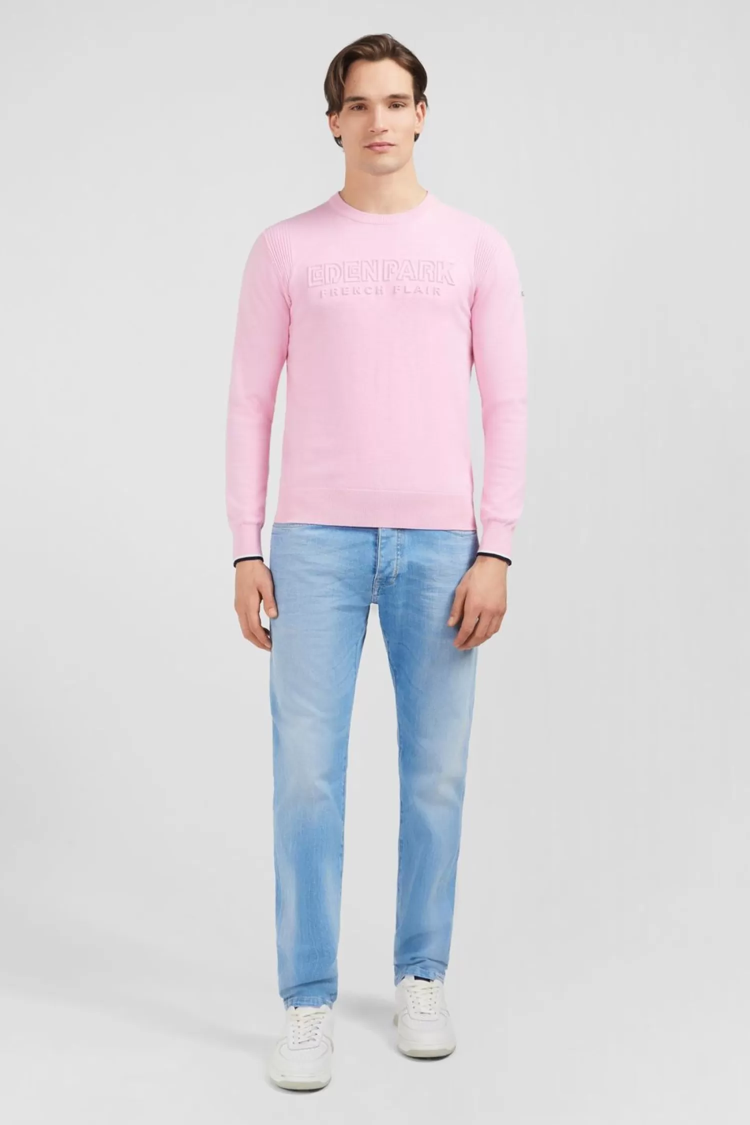 Eden Park Pull Rose Uni-Homme Pulls