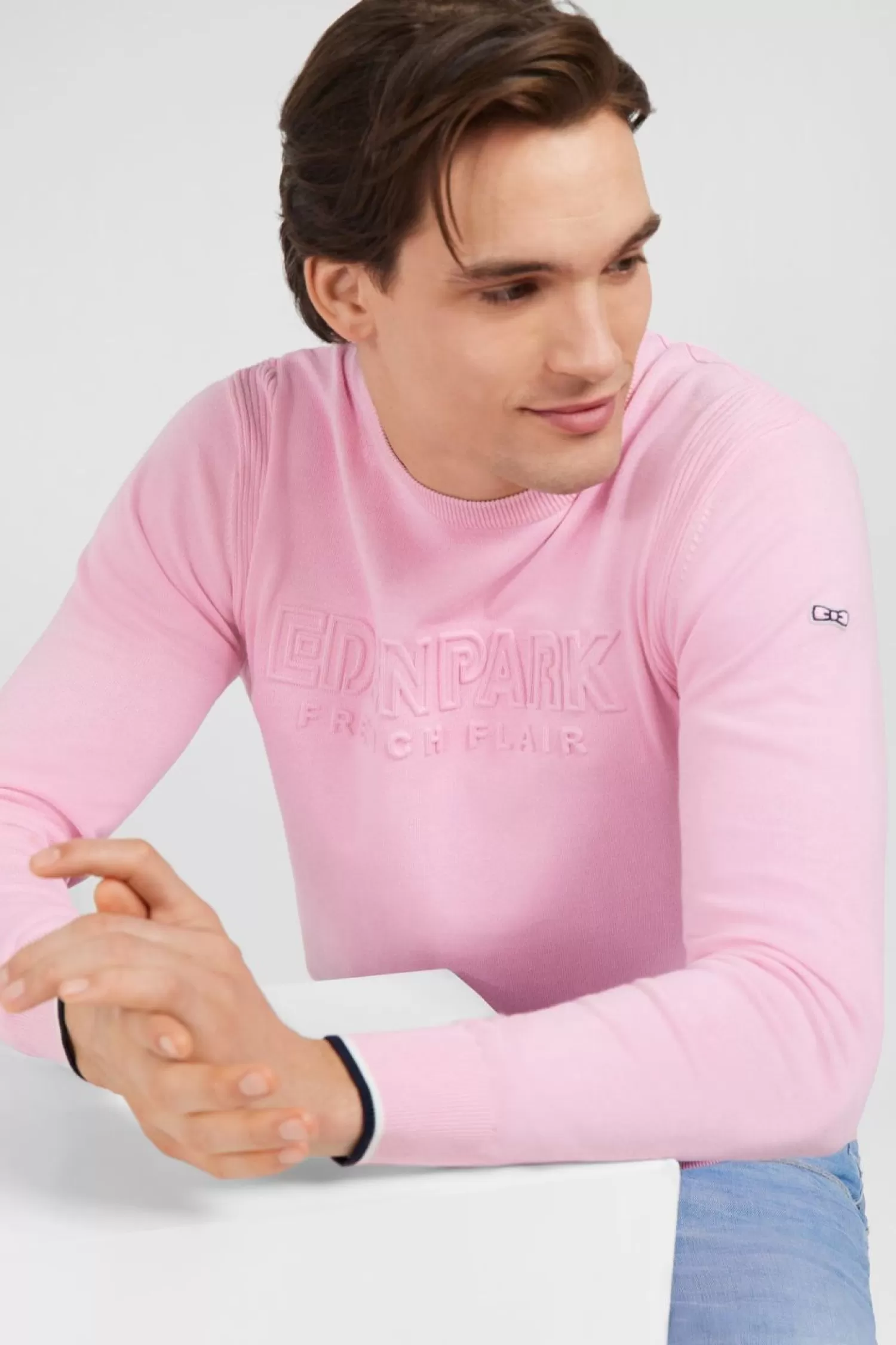 Eden Park Pull Rose Uni-Homme Pulls