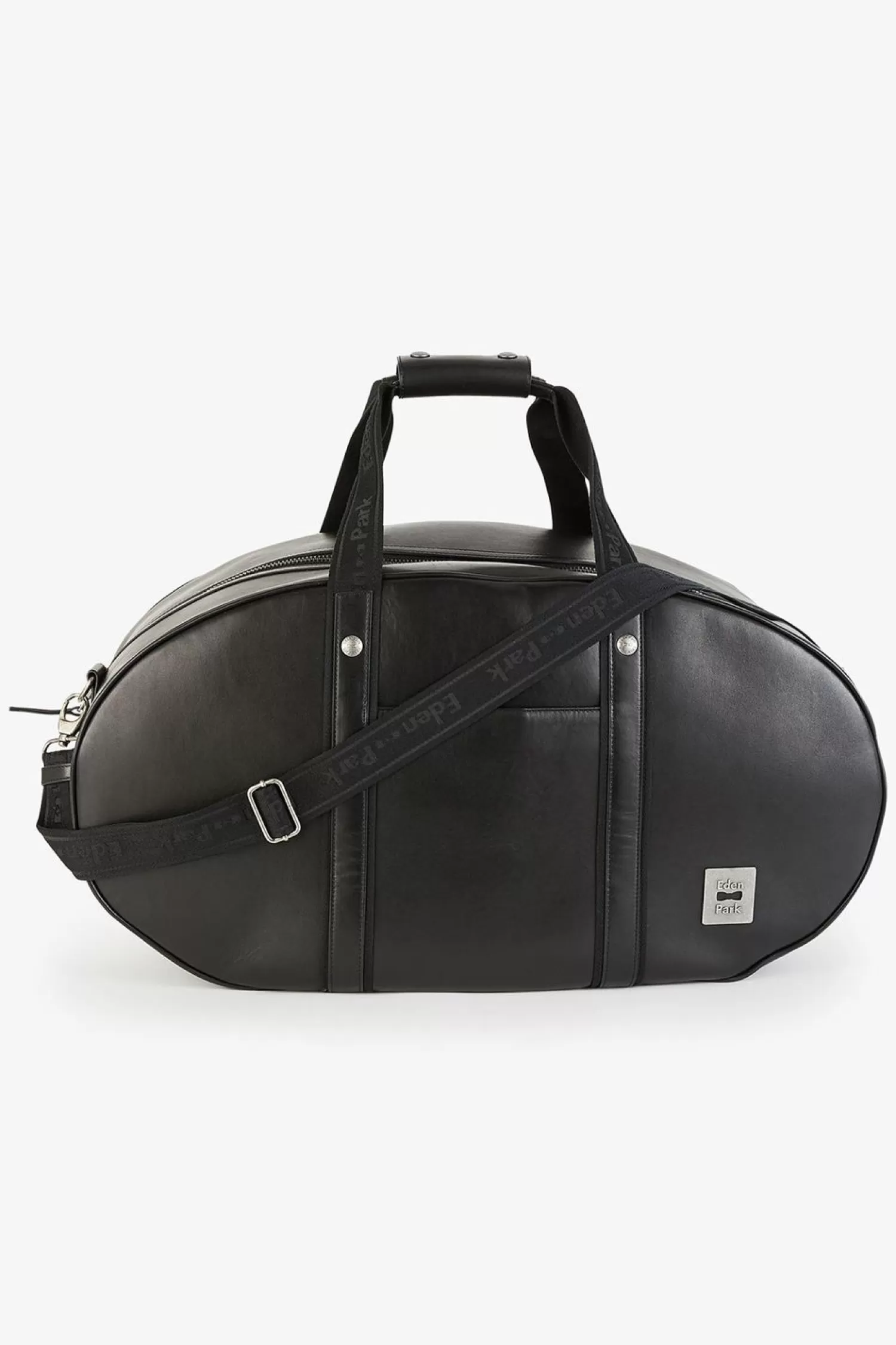 Eden Park Sac De Voyage Ovale Noir En Cuir-Homme Sacs De Voyage