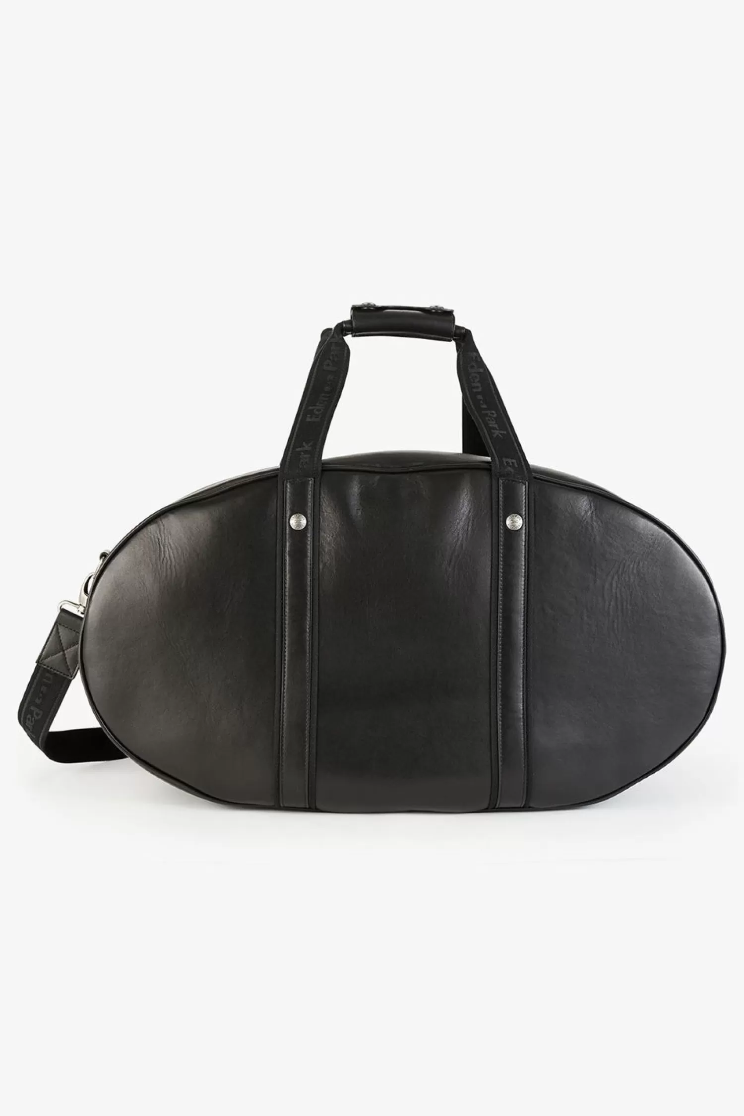 Eden Park Sac De Voyage Ovale Noir En Cuir-Homme Sacs De Voyage