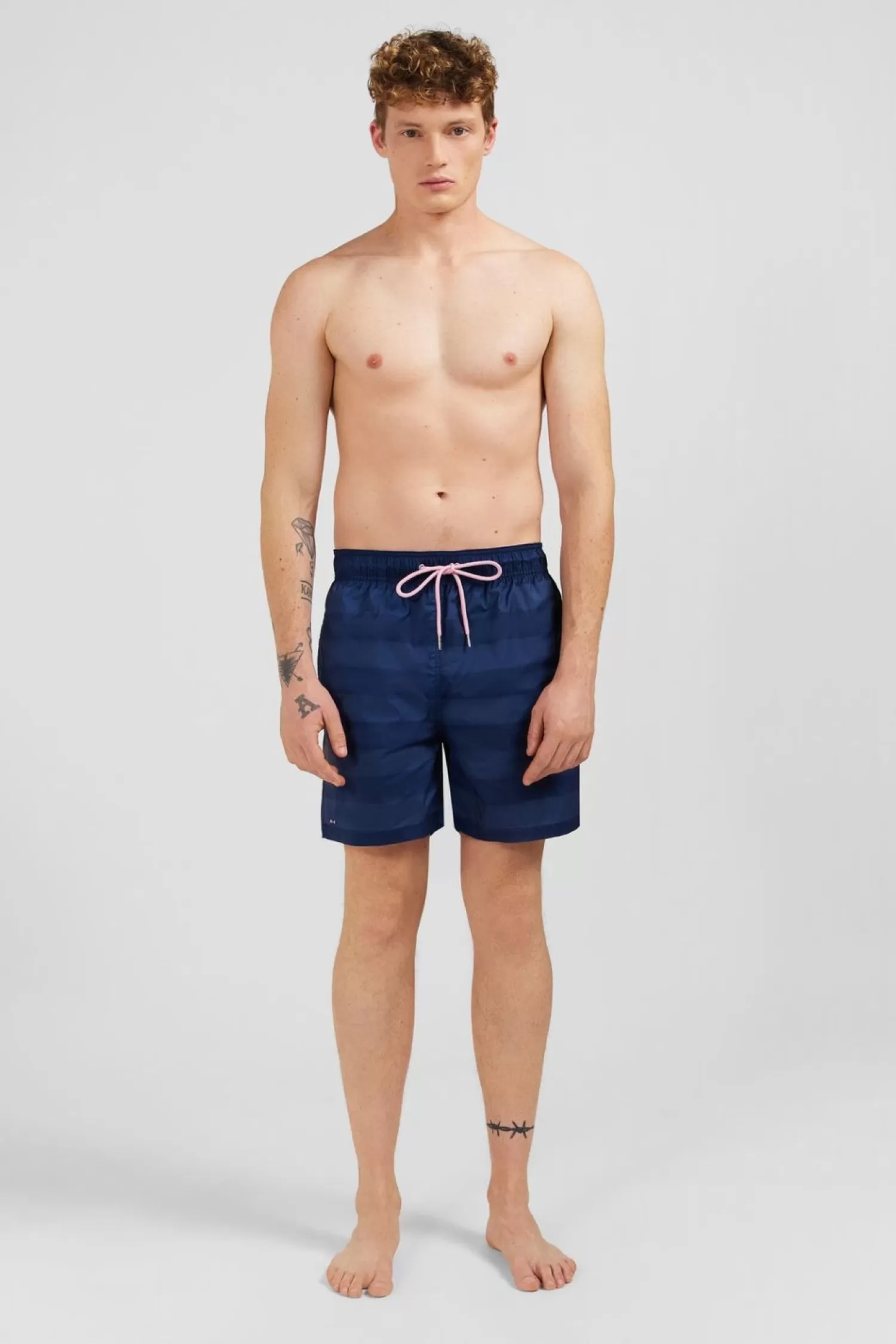 Eden Park Short De Bain A Rayures Bleu-Homme Maillots De Bain