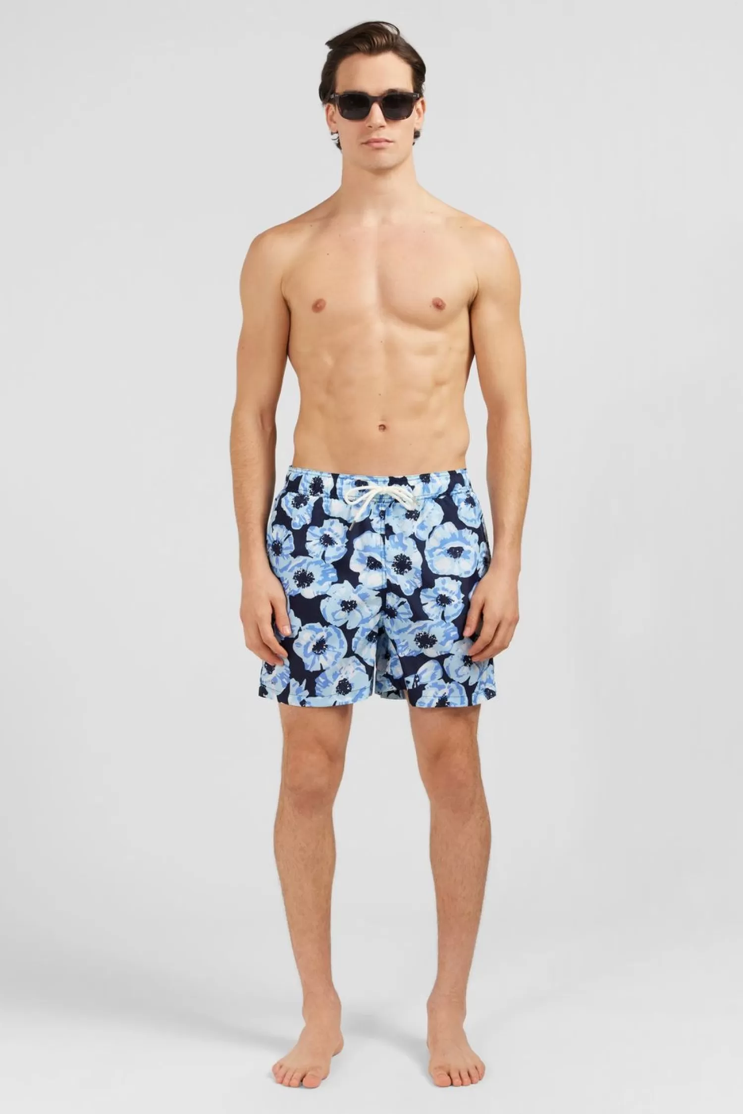 Eden Park Short De Bain Bleu Imprime Exclusif Fleurs-Homme Maillots De Bain