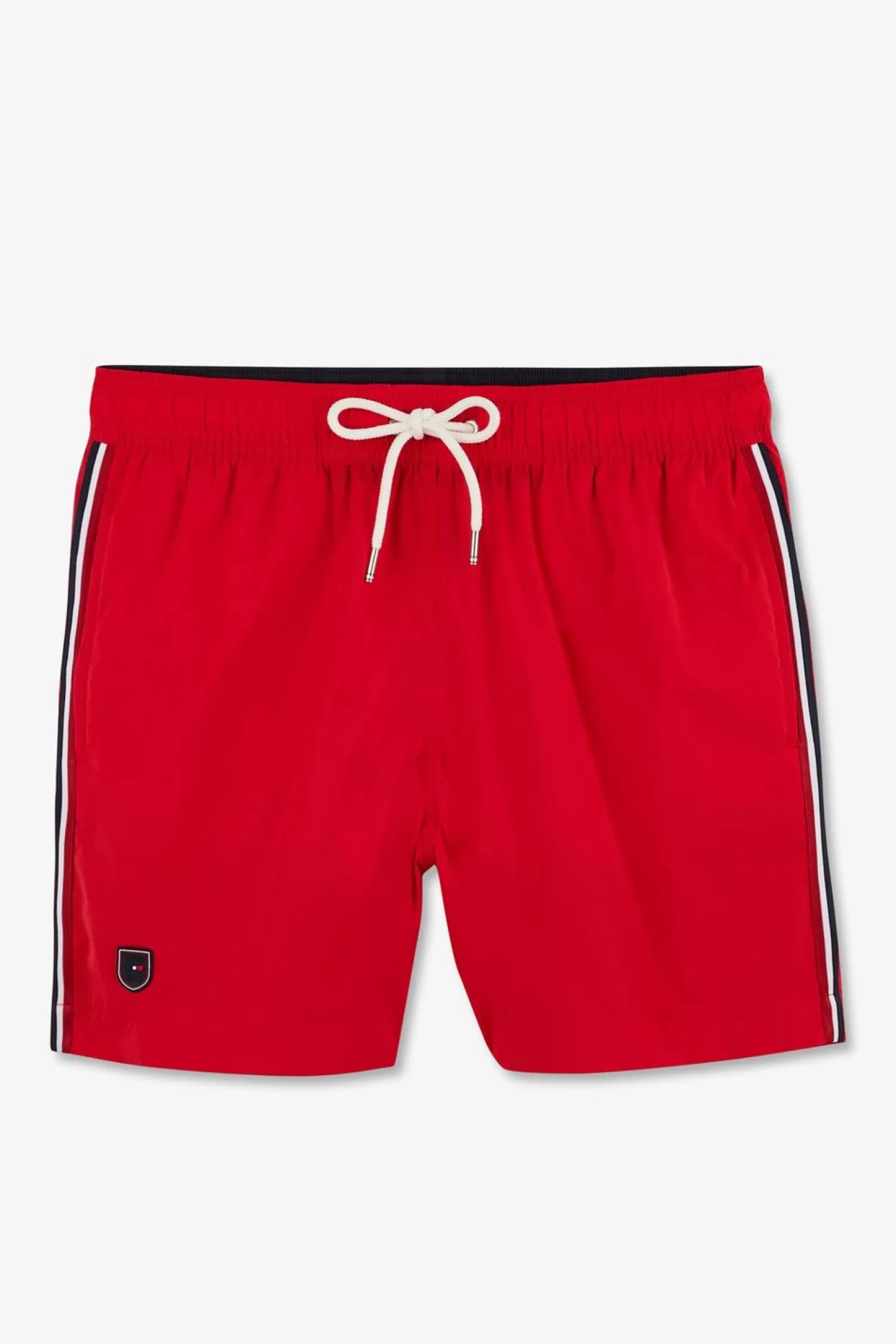 Eden Park Short De Bain Uni Detail Bandes Tricolores-Homme Maillots De Bain