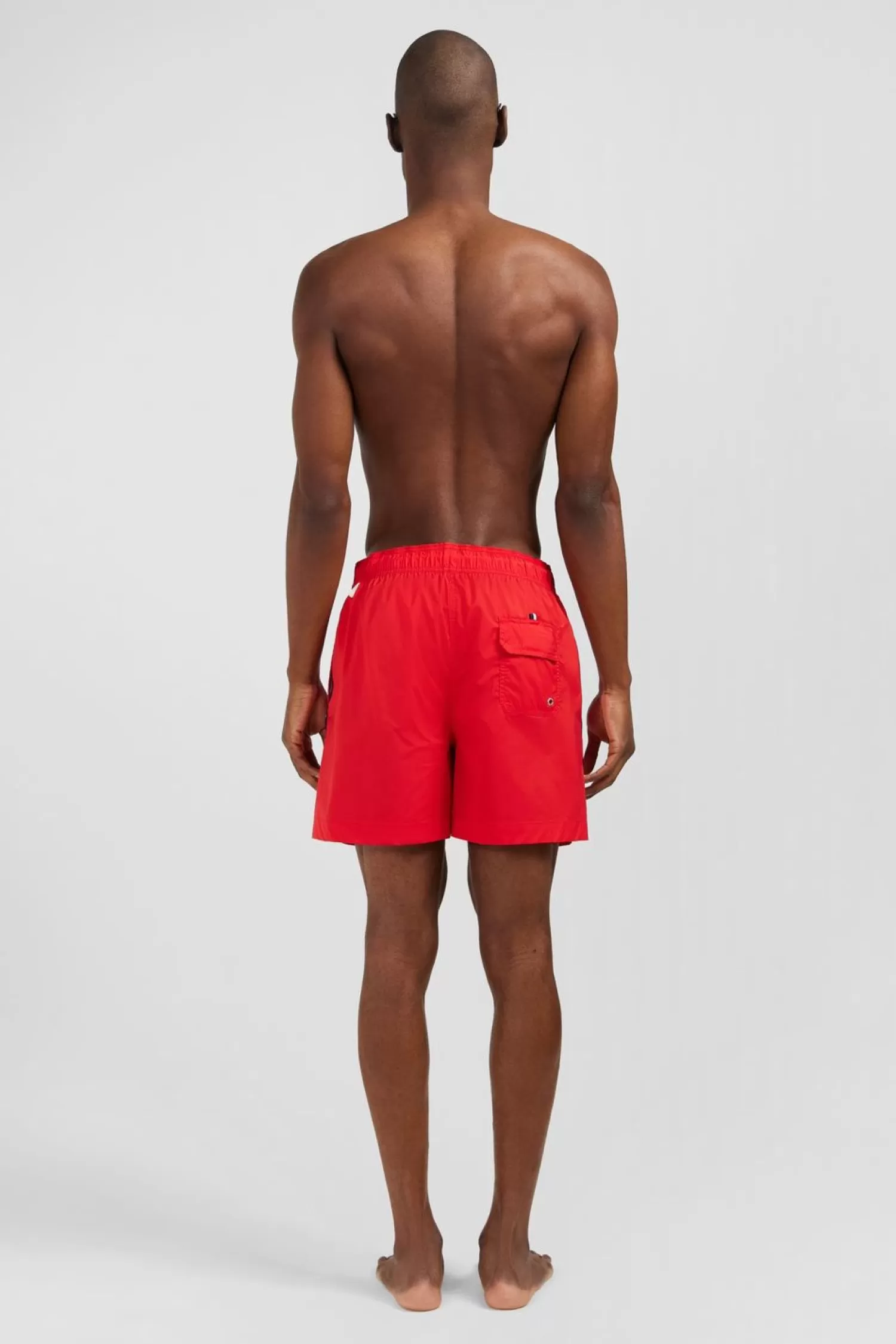 Eden Park Short De Bain Uni Detail Bandes Tricolores-Homme Maillots De Bain