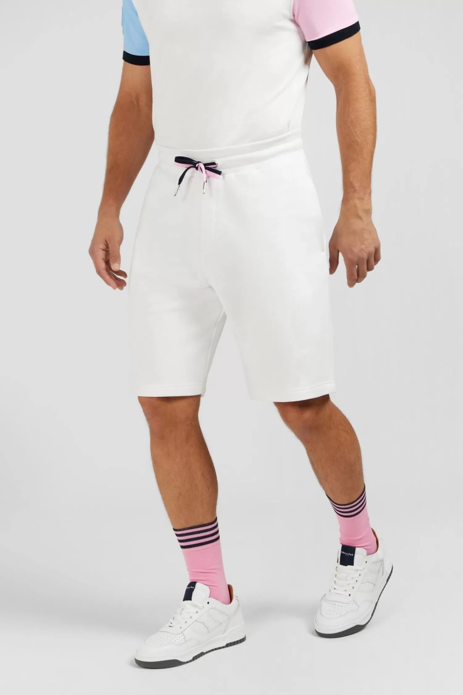 Eden Park Short En Molleton Blanc-Homme Shorts Et Bermudas