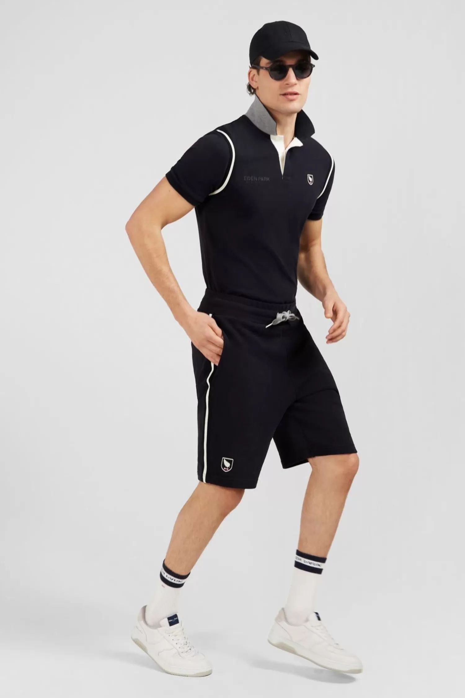 Eden Park Short En Molleton Noir-Homme Shorts Et Bermudas