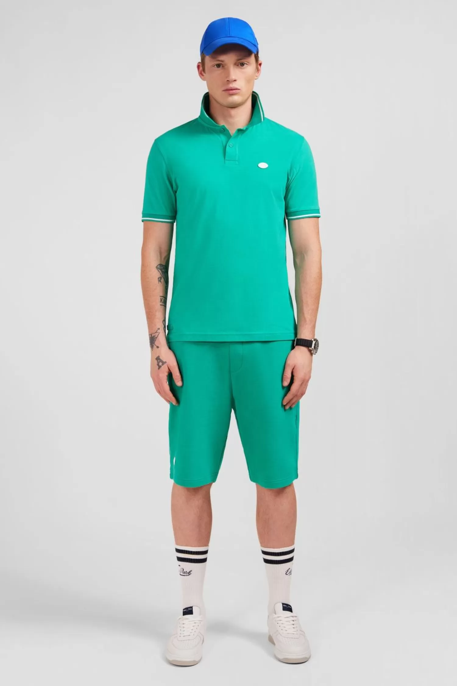 Eden Park Short En Molleton Vert-Homme Shorts Et Bermudas