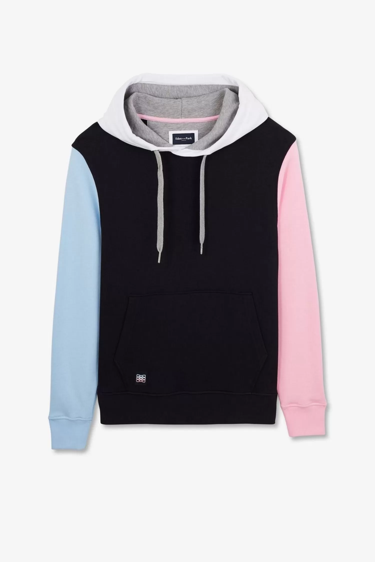 Eden Park Sweat A Capuche Colorblock Bleu Fonce-Homme Sweats