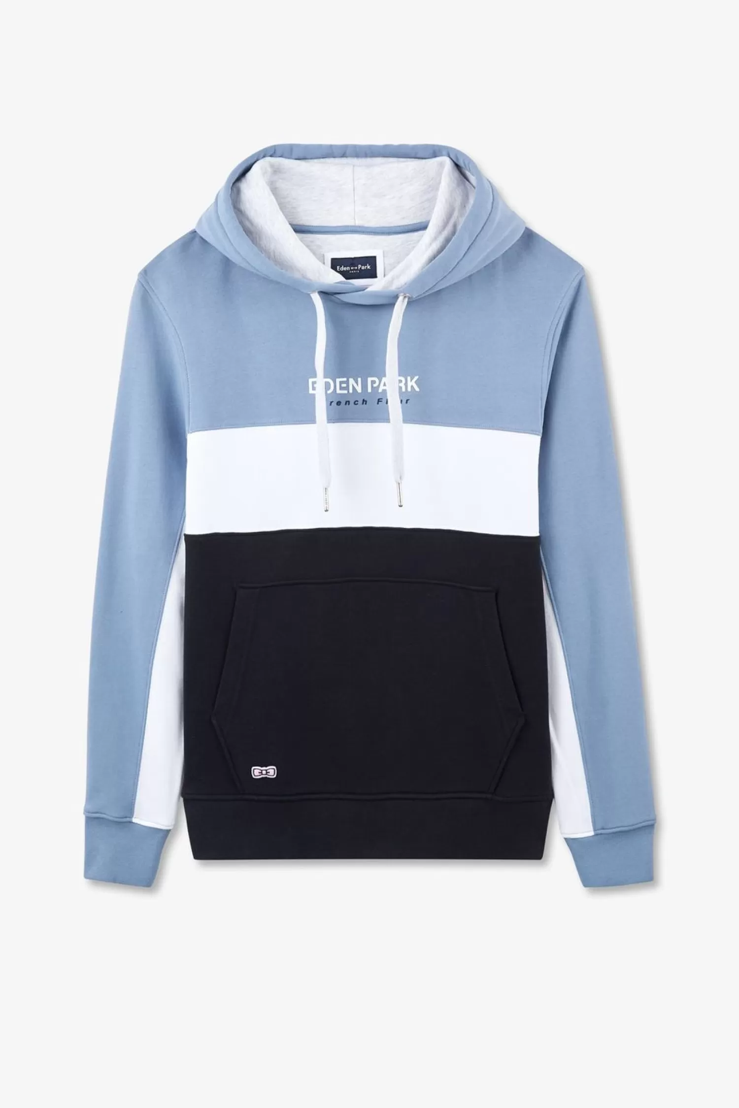 Eden Park Sweat Bleu Colorblock A Capuche-Homme Sweats