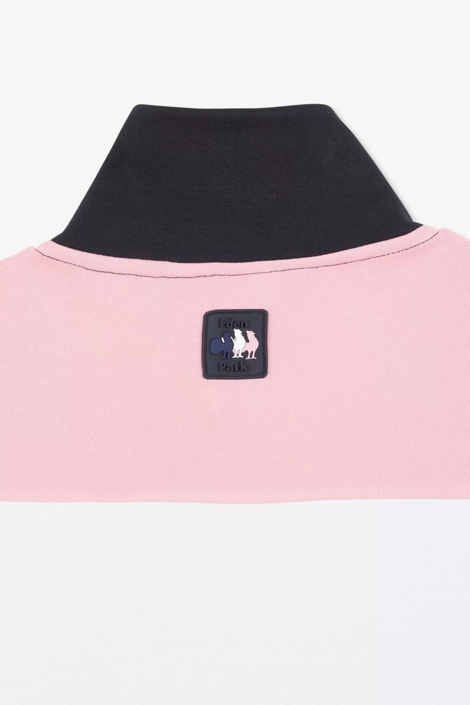 Eden Park Sweat Bleu Fonce Zippe Colorblock-Homme Sweats