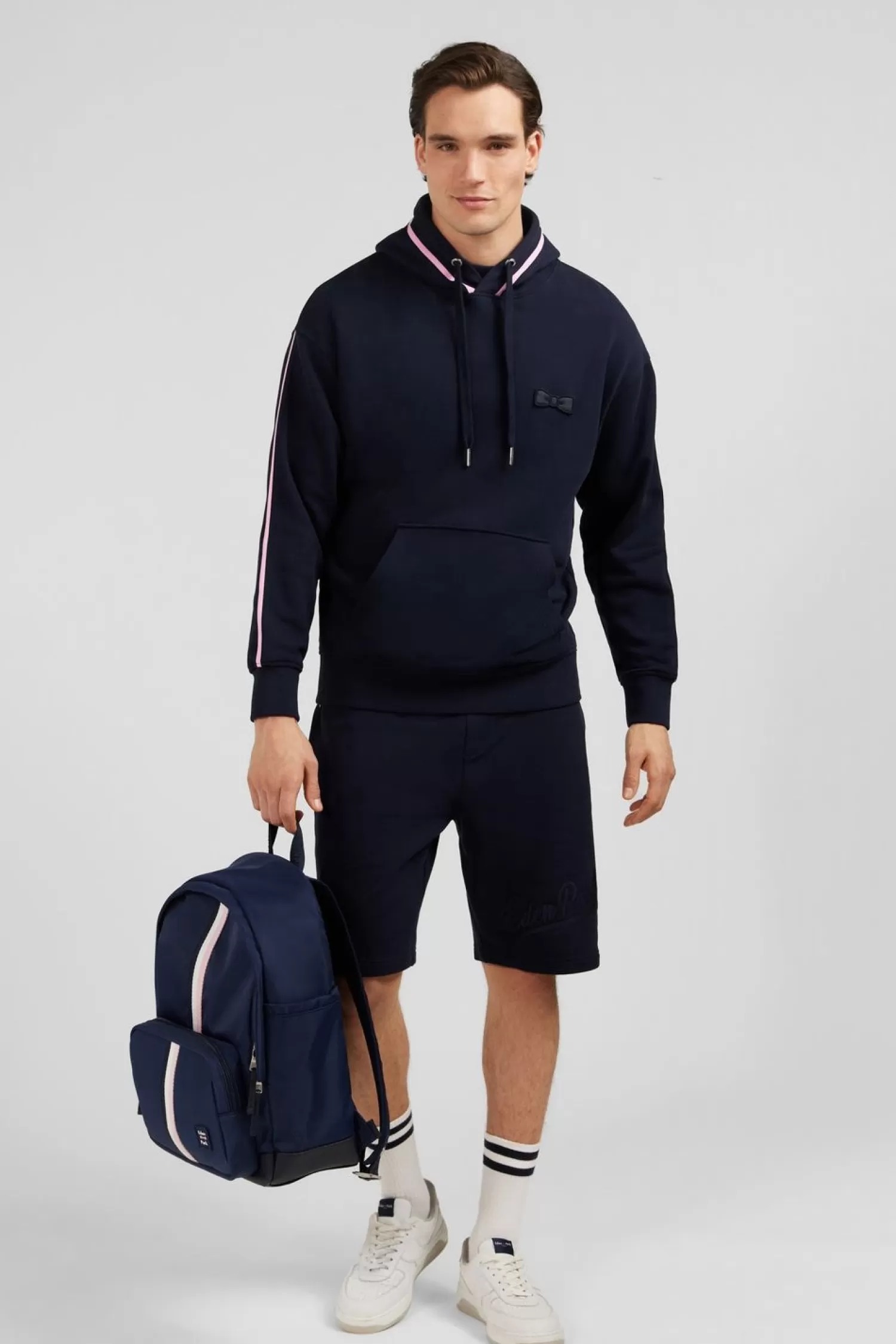 Eden Park Sweat Bleu Marine A Capuche-Homme Sweats