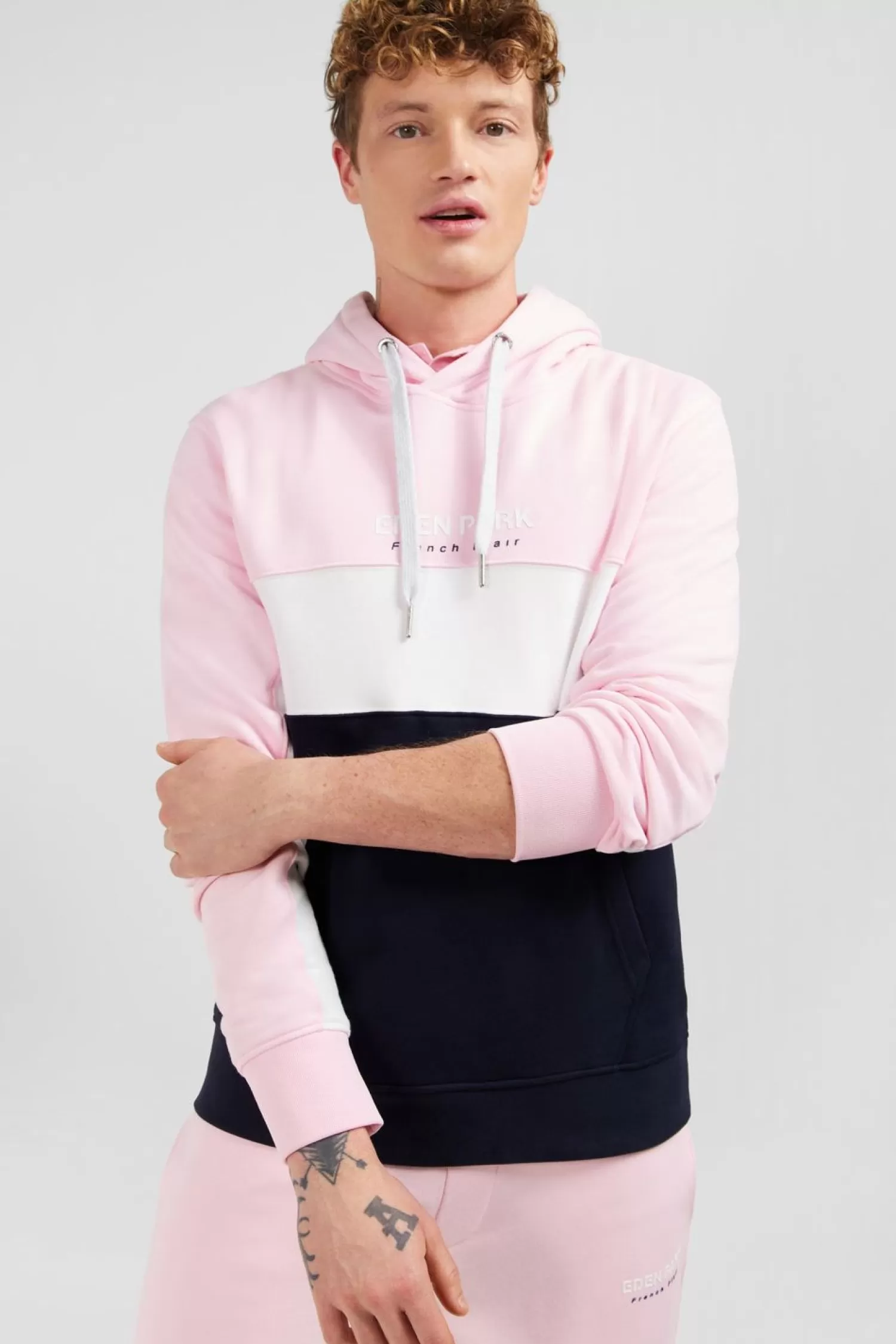 Eden Park Sweat Rose Colorblock A Capuche-Homme Sweats