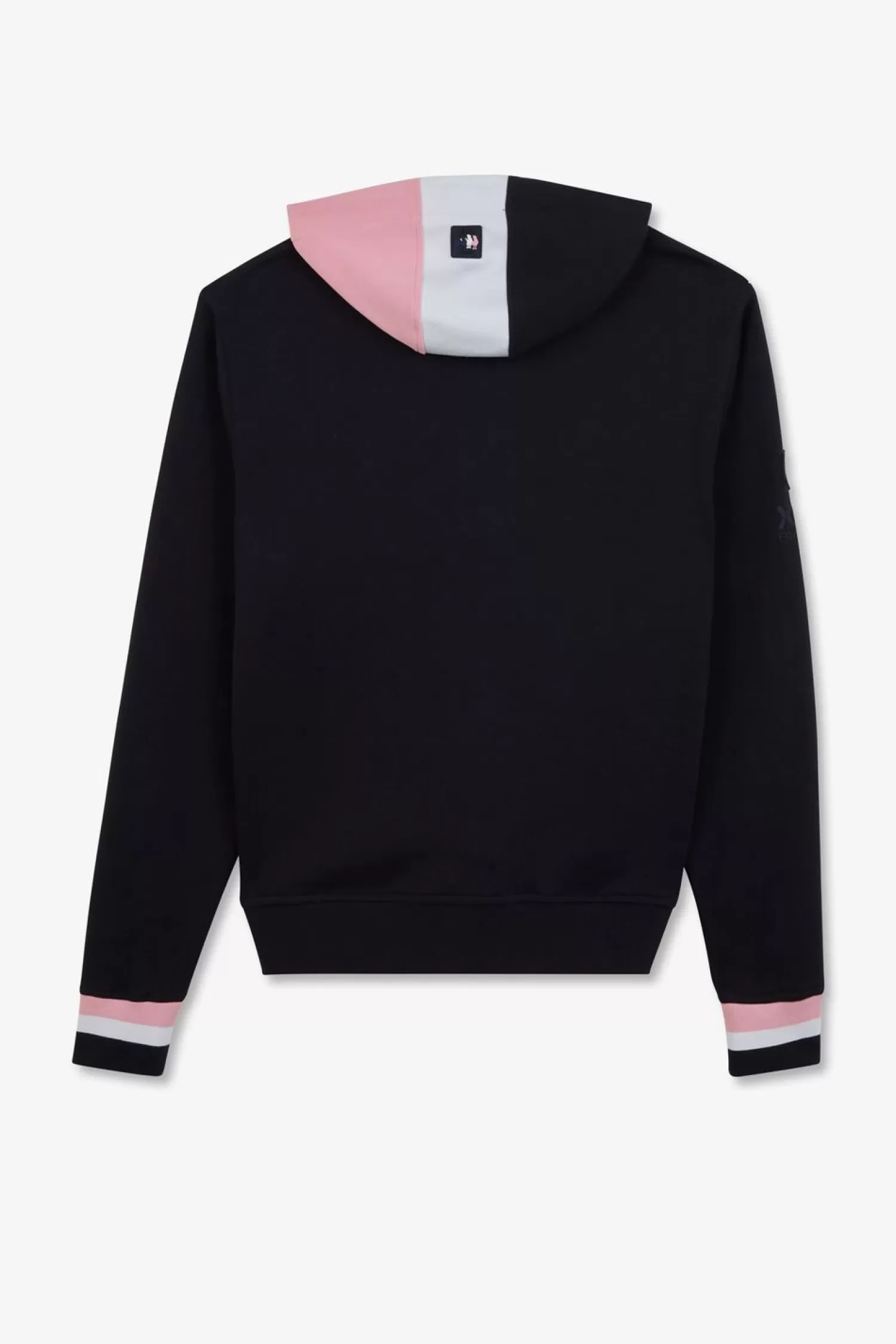 Eden Park Sweat Zippe Bleu Fonce A Capuche Tricolore-Homme Sweats