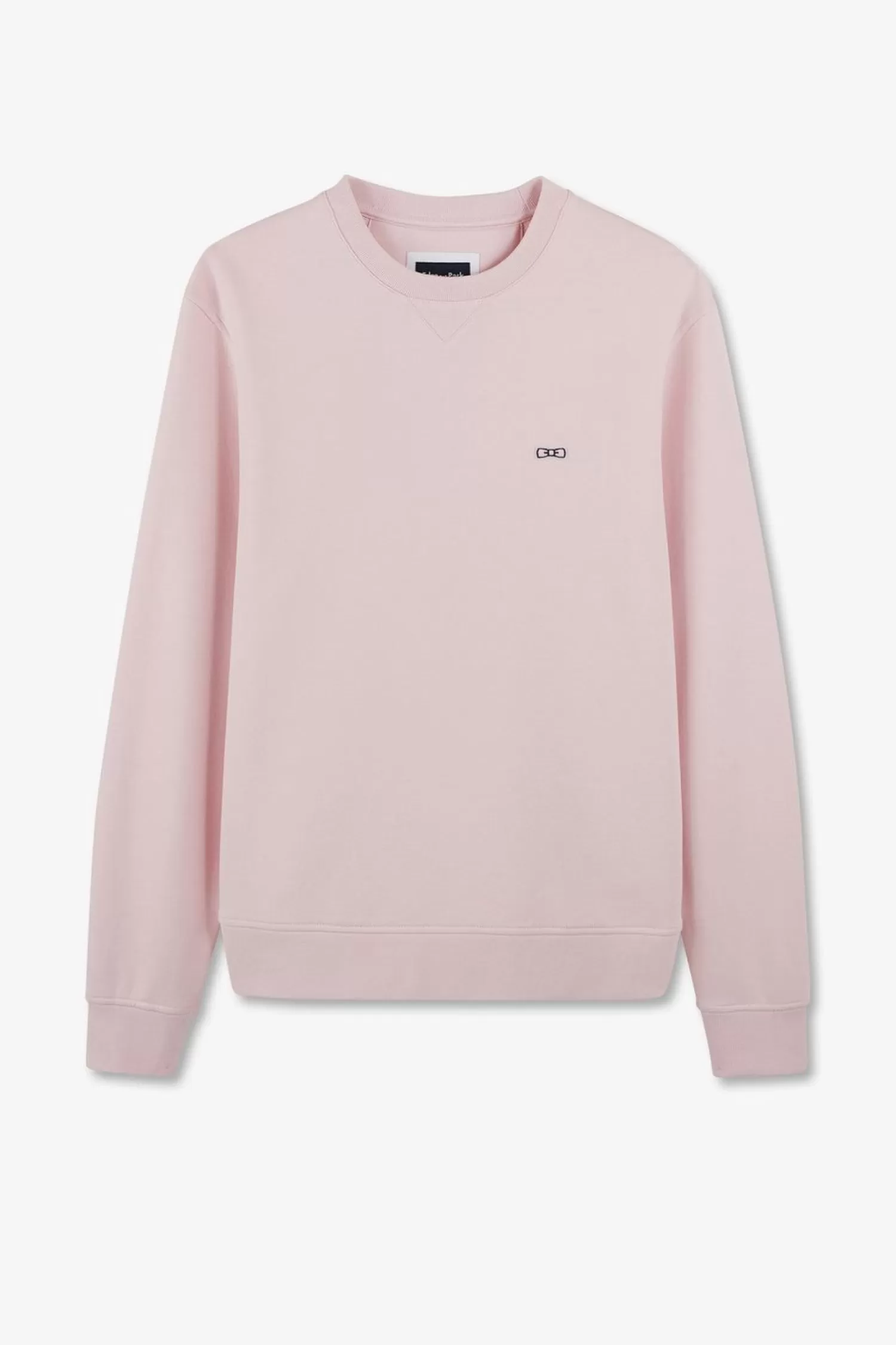 Eden Park Sweatshirt A Col Rond En Molleton Rose Embleme Noeud Papillon-Homme Sweats