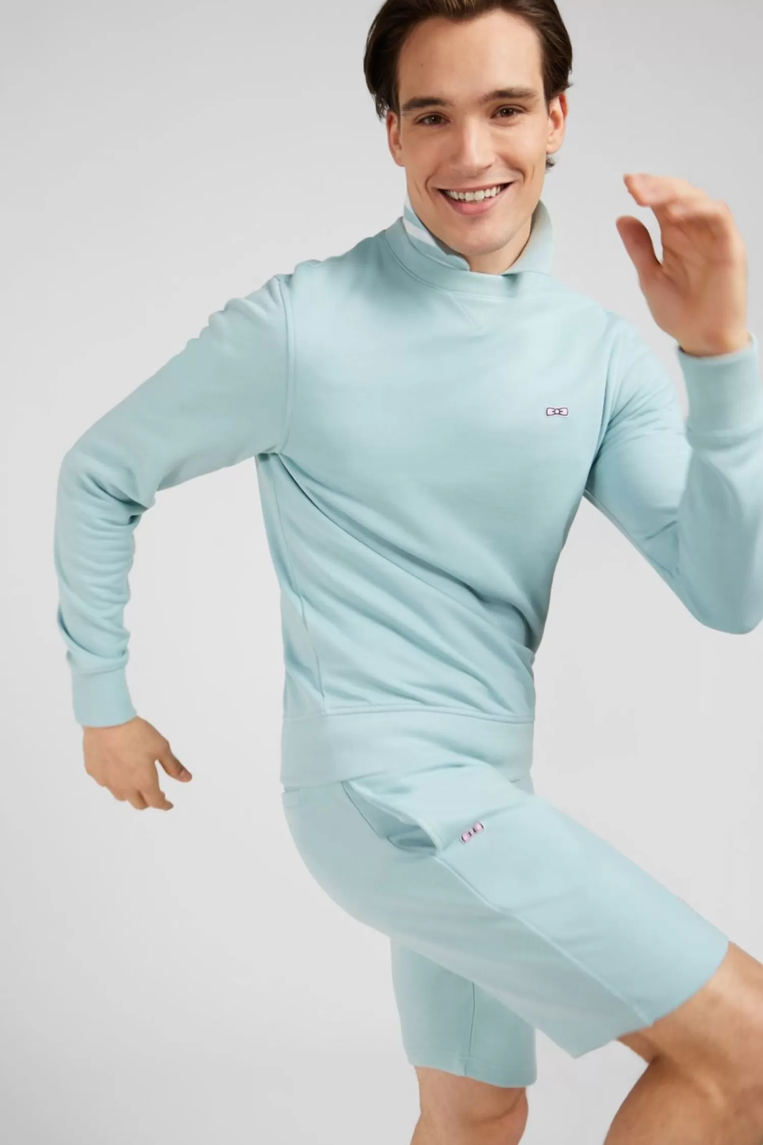 Eden Park Sweatshirt A Col Rond En Molleton Vert Embleme Noeud Papillon-Homme Sweats