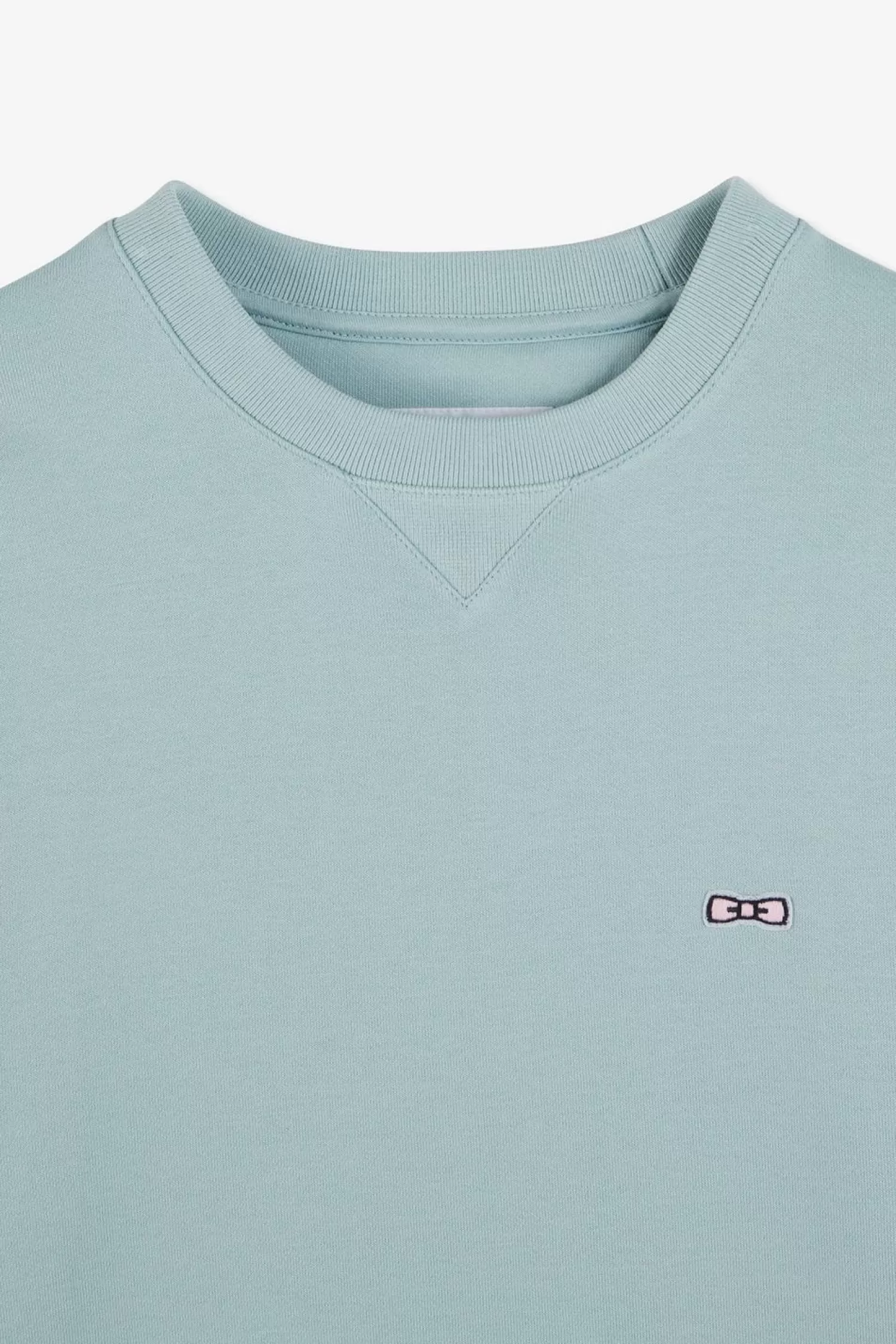 Eden Park Sweatshirt A Col Rond En Molleton Vert Embleme Noeud Papillon-Homme Sweats