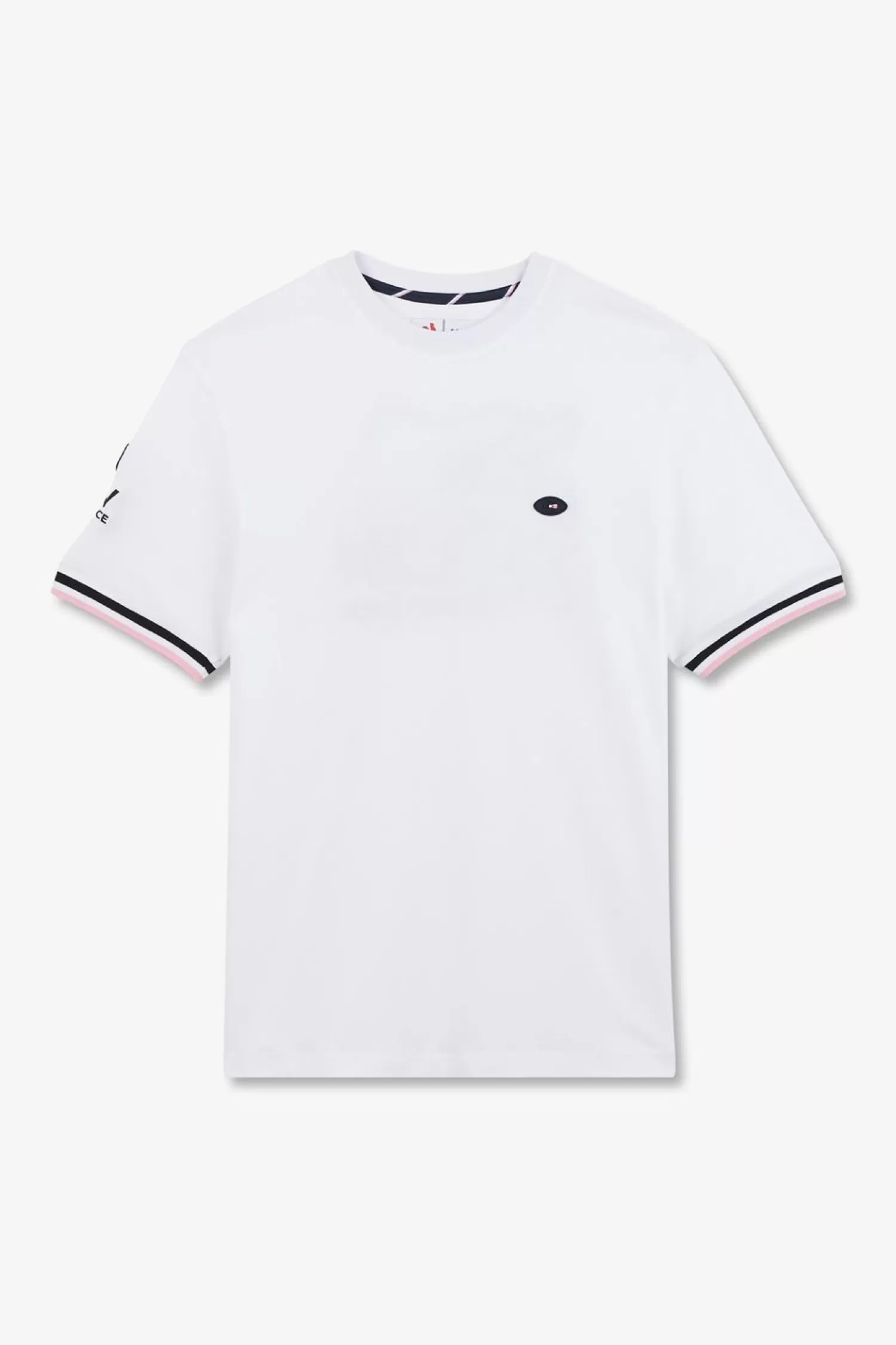 Eden Park T-Shirt Blanc A Broderie Xv De France Au Dos-Homme T-Shirts