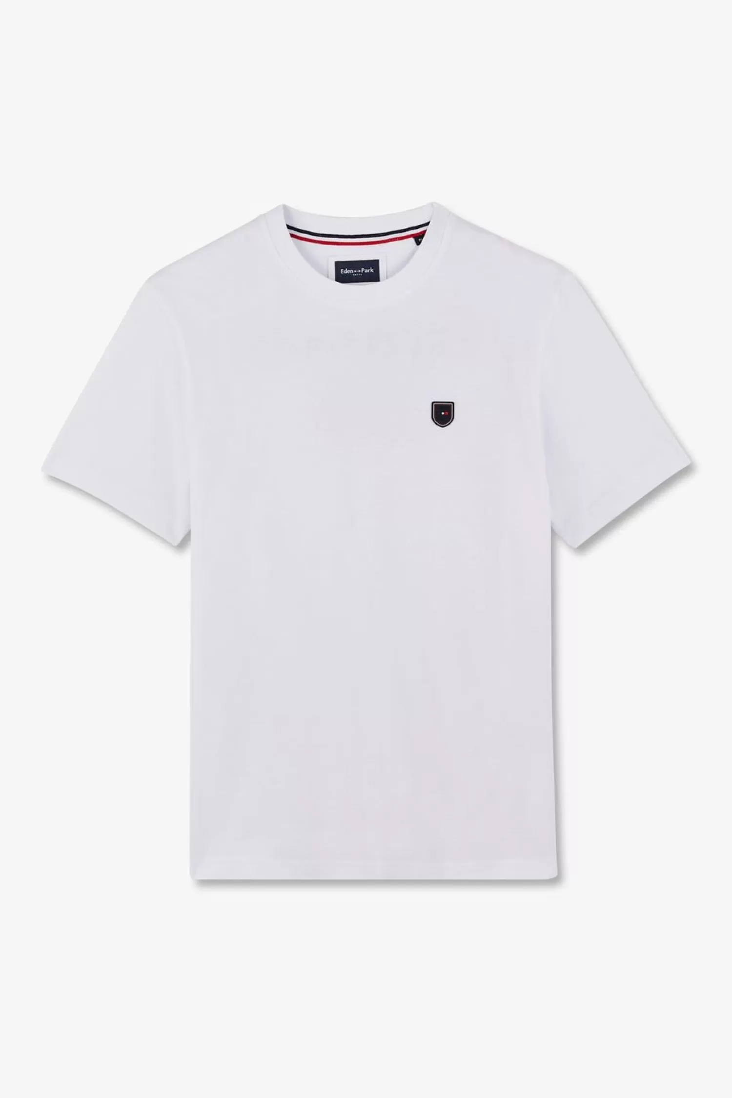 Eden Park T-Shirt Blanc Avec Broderie -Homme T-Shirts