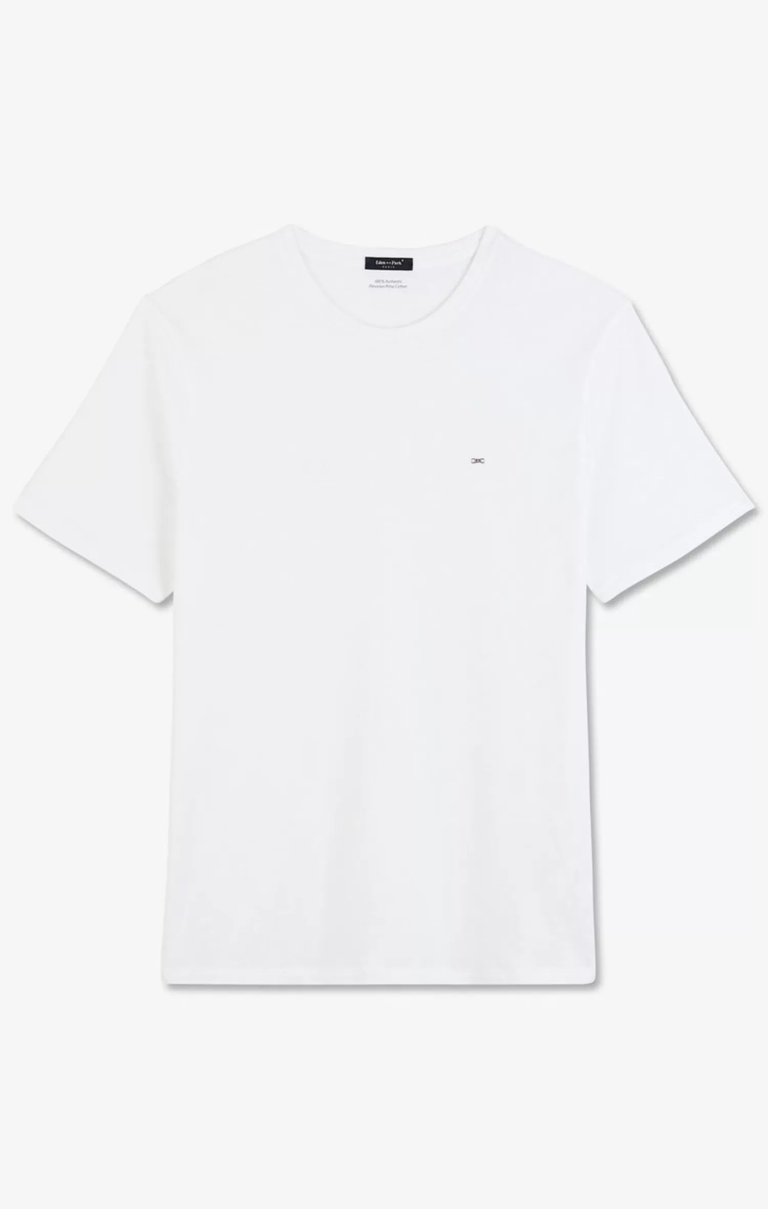 Eden Park T-Shirt Blanc Col Rond A Manches Courtes-Homme T-Shirts