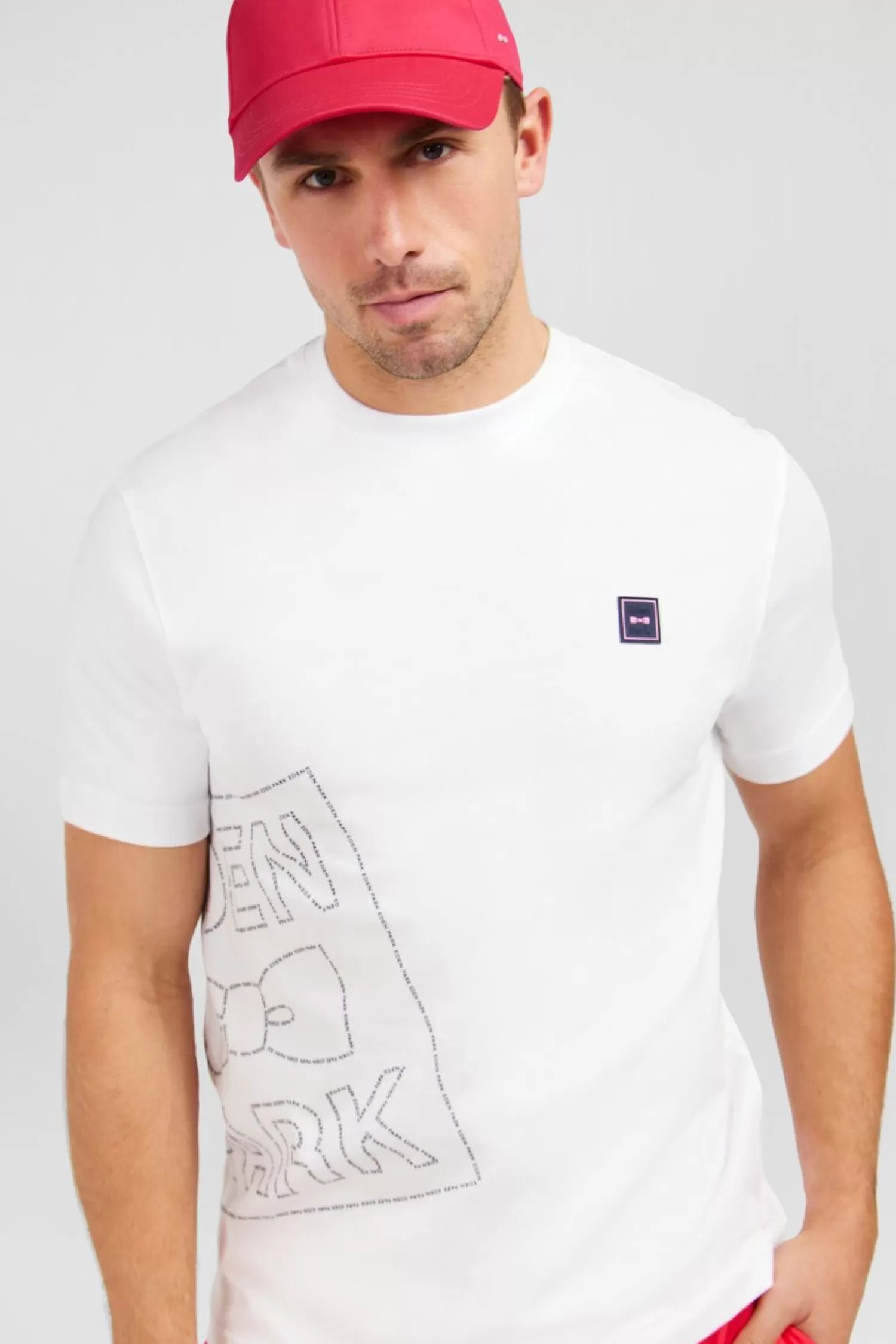 Eden Park T-Shirt Blanc Imprime -Homme T-Shirts