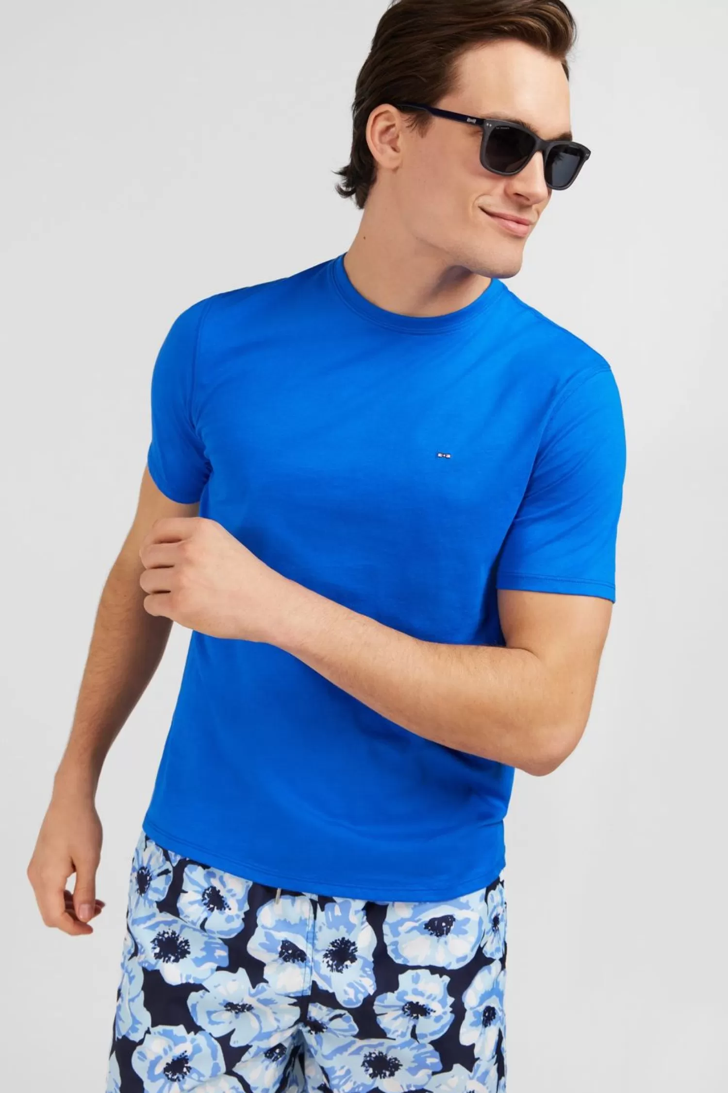 Eden Park T-Shirt Bleu A Manches Courtes-Homme T-Shirts