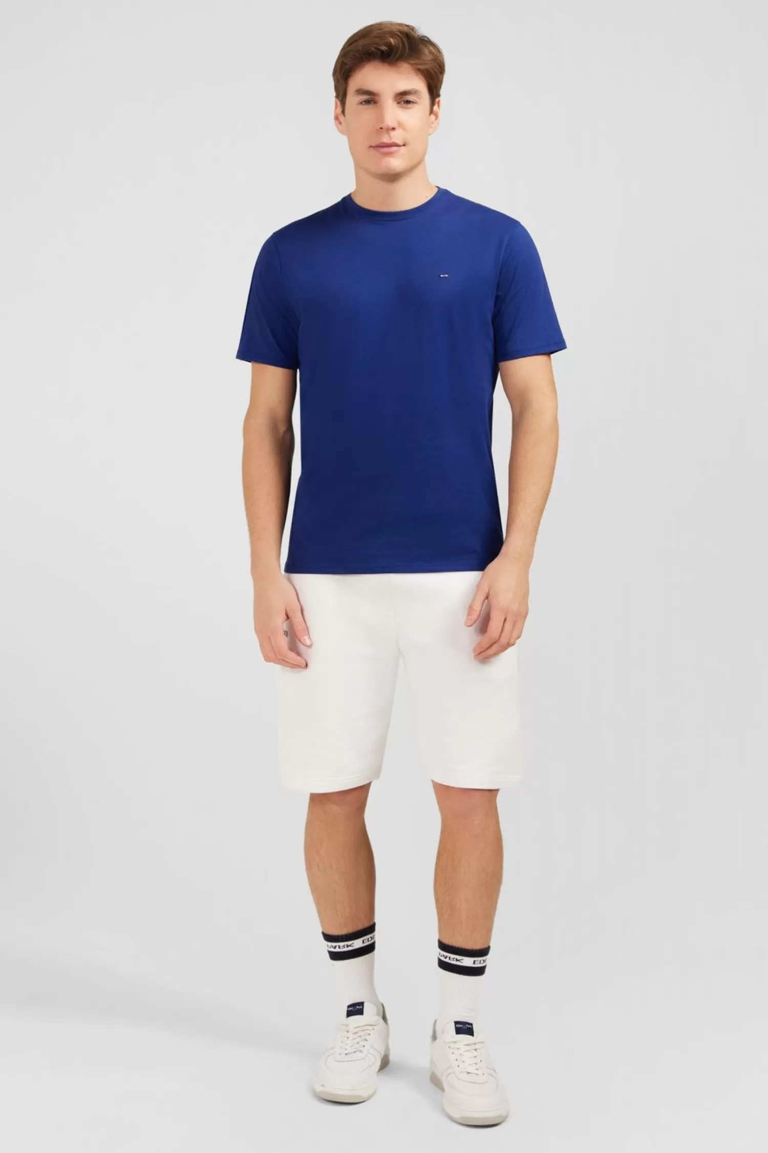 Eden Park T-Shirt Bleu Fonce A Manches Courtes-Homme T-Shirts