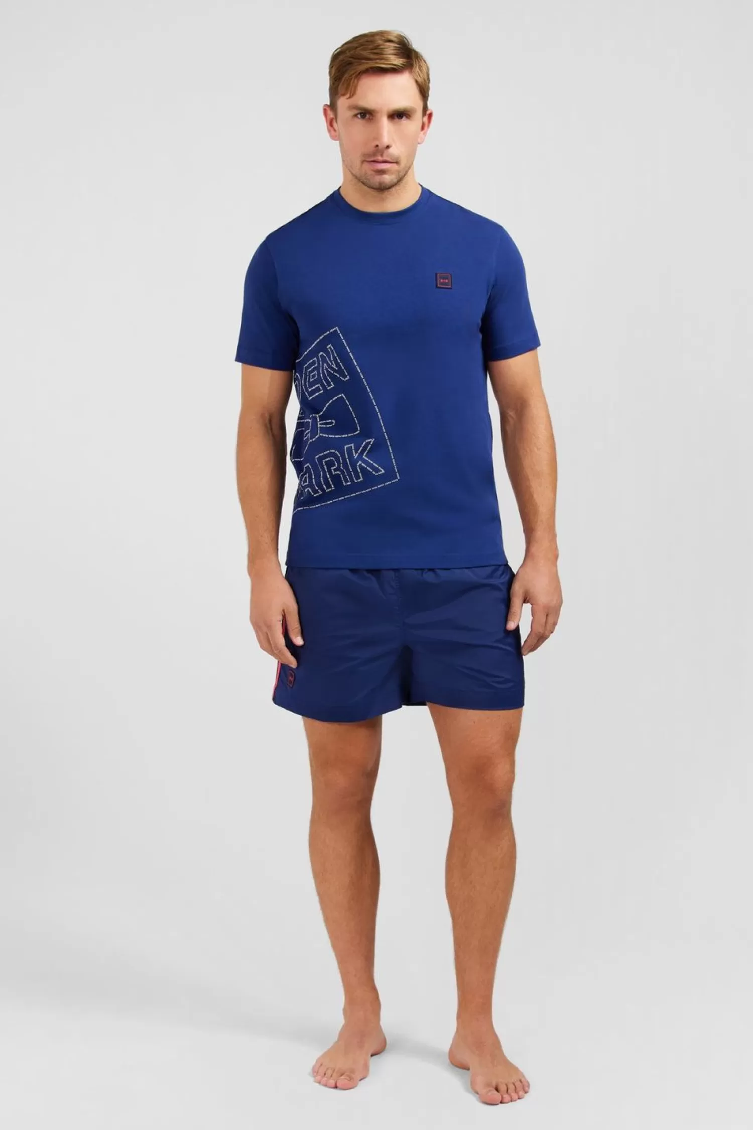 Eden Park T-Shirt Bleu Imprime -Homme T-Shirts